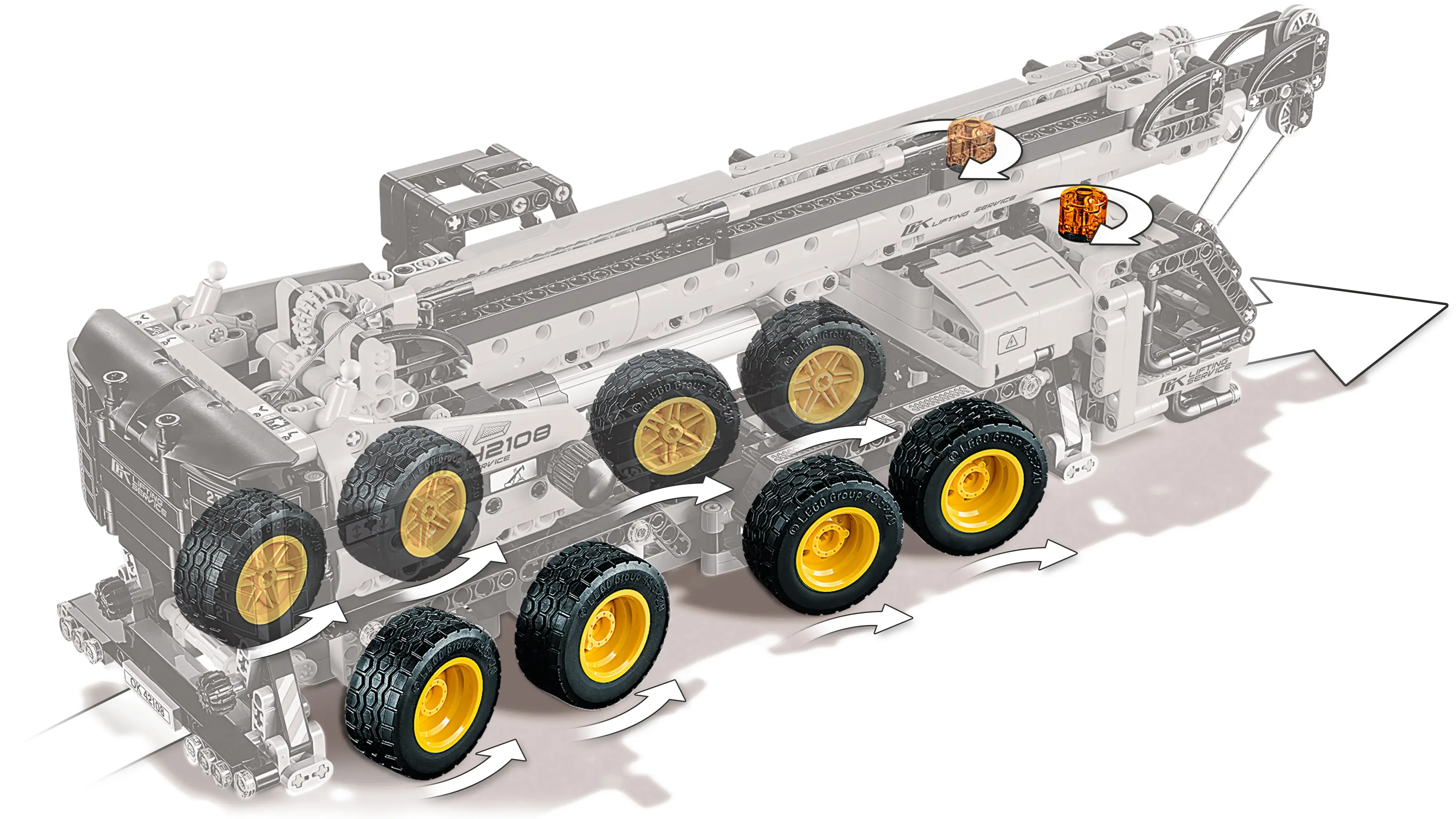 Lego 42108 motorized sale