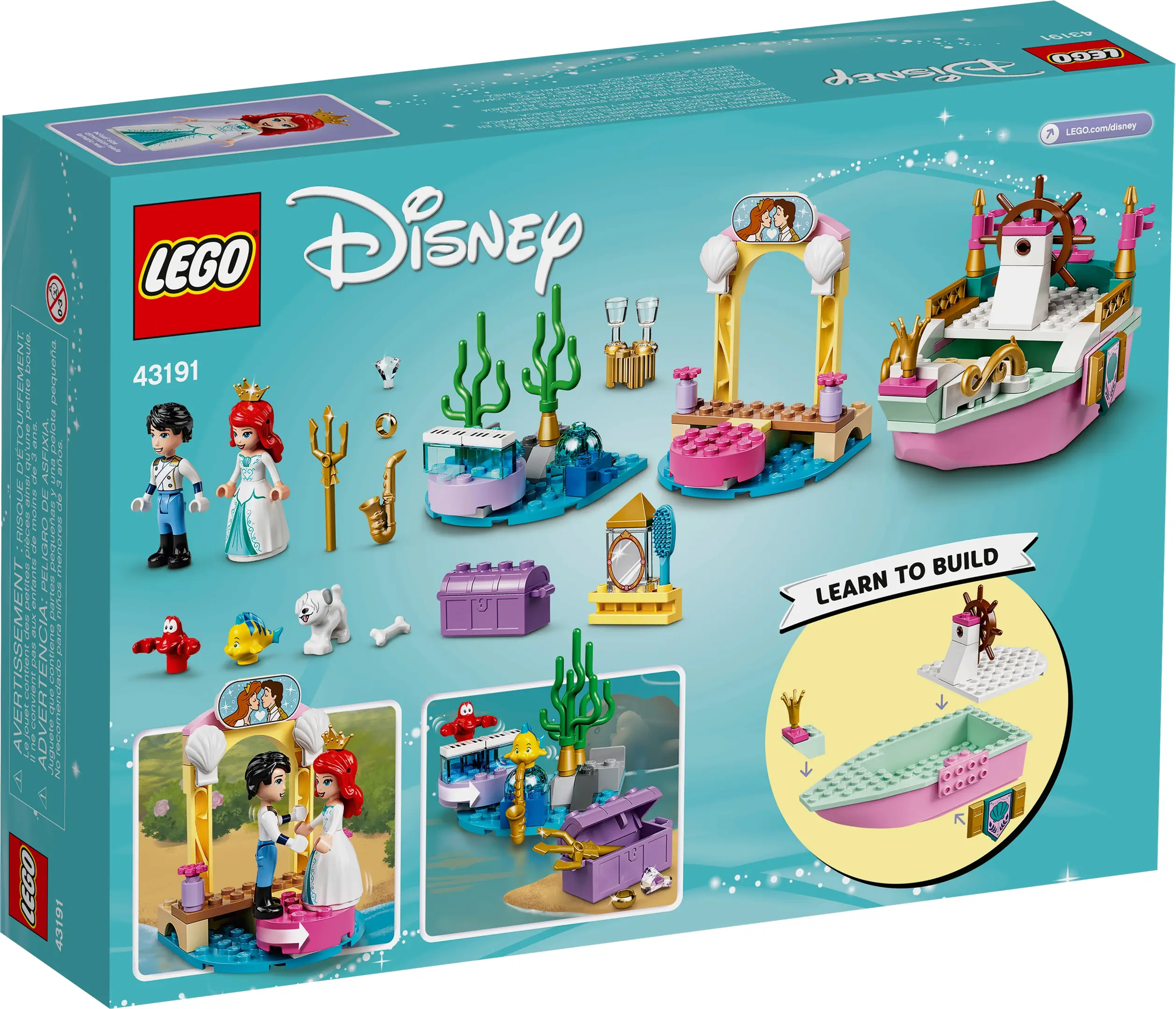 LEGO Disney Ariel's Celebration Boat • Set 43191 • SetDB
