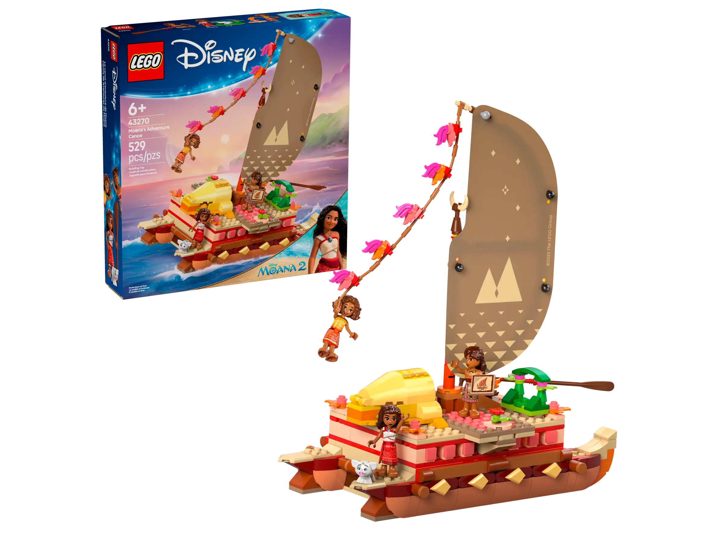 LEGO Disney Moana's Adventure Canoe • Set 43270 • SetDB
