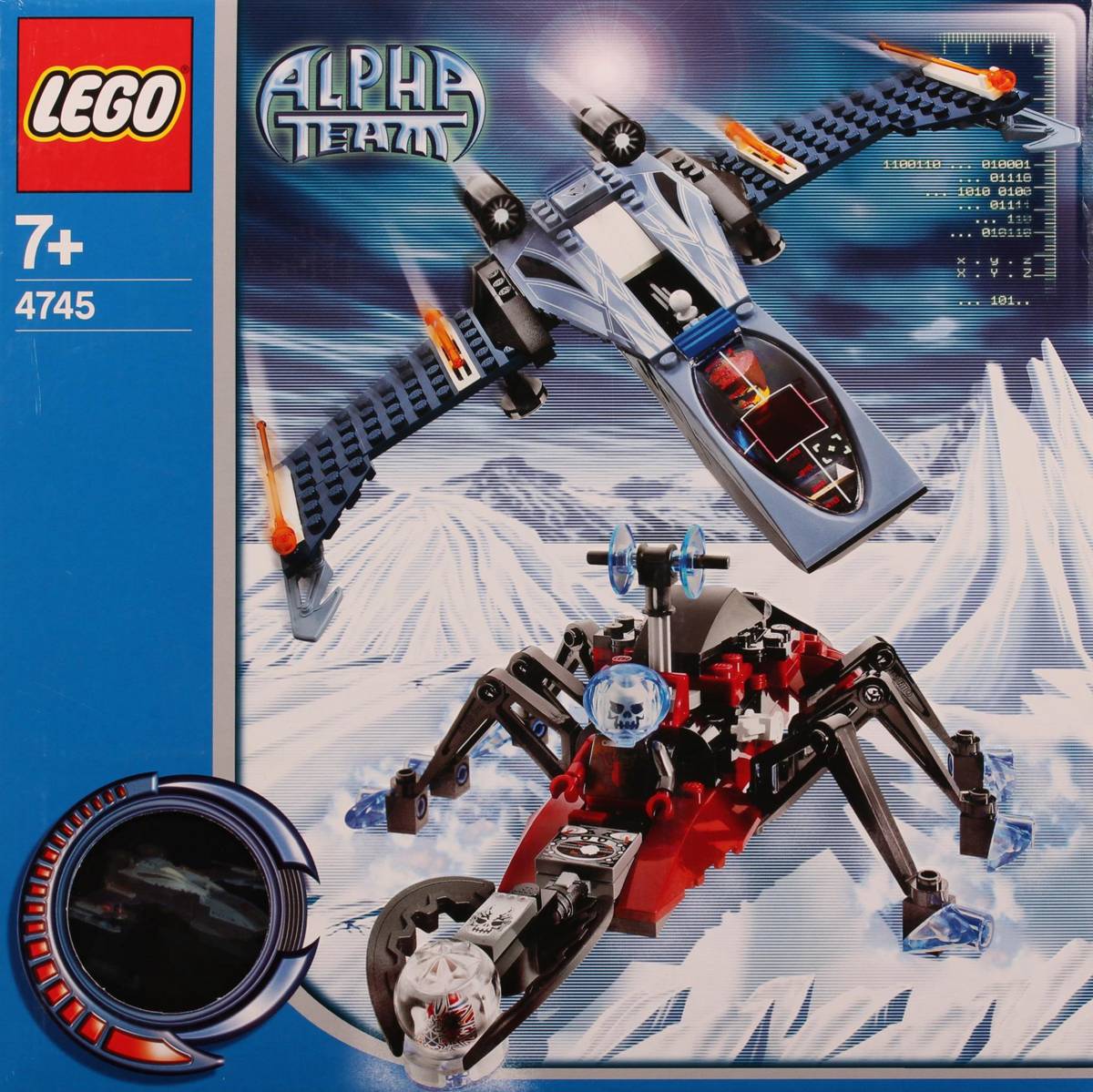 LEGO Alpha Team Blue Eagle vs. Snow Crawler • Set 4745