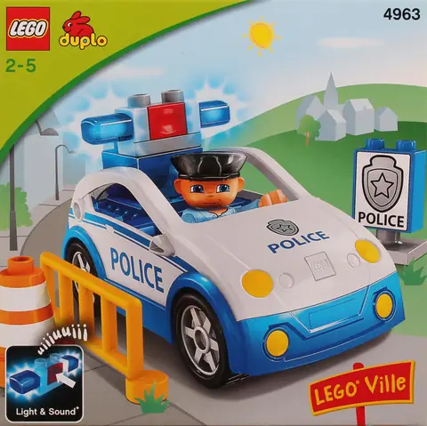 LEGO Education Duplo Figure Lego Ville Male Police, Black Hat