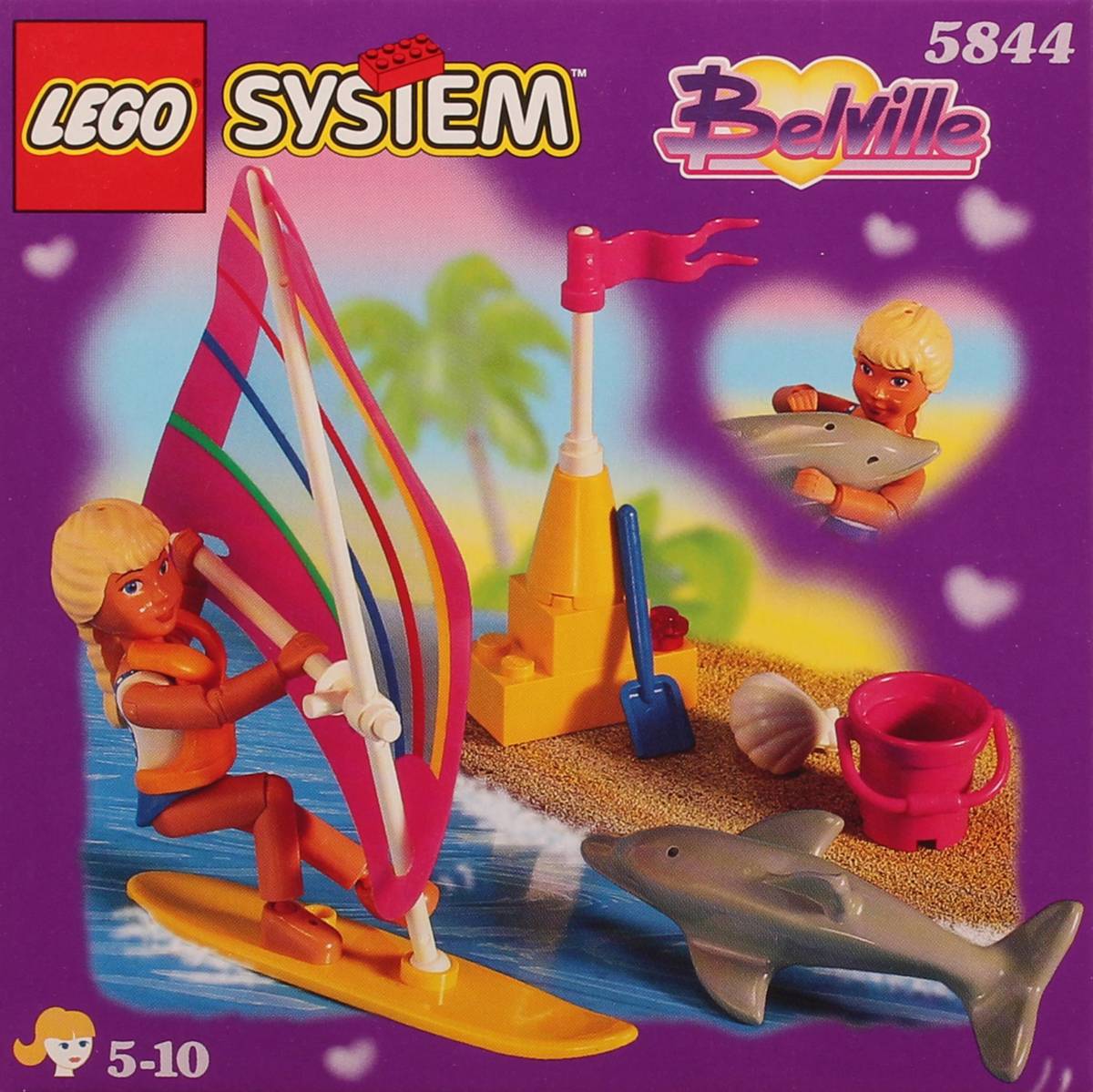 LEGO Belville Dolphin Windsurfer • Set 5844 • SetDB