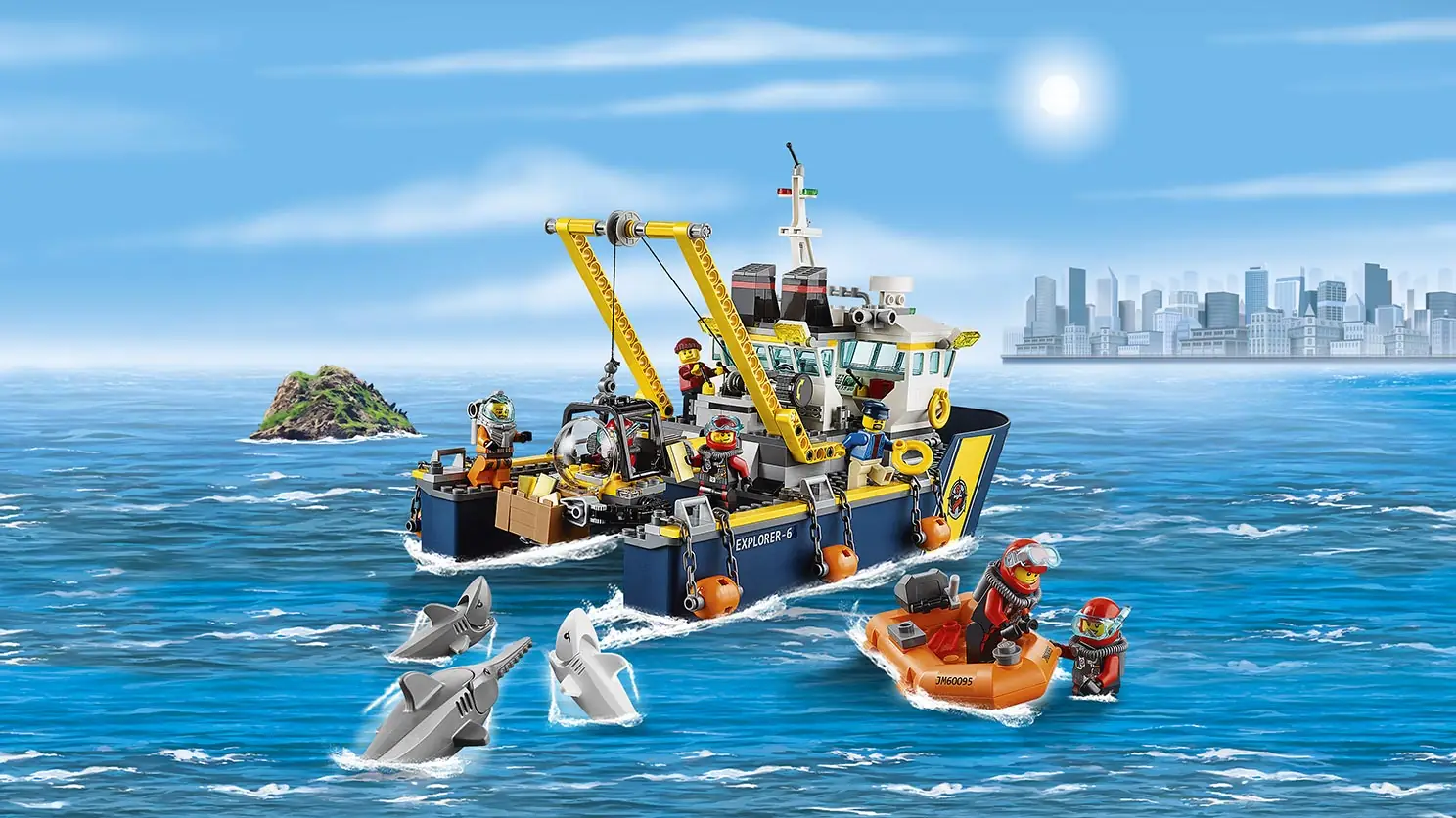 LEGO City Deep Sea Exploration Vessel • Set 60095 • SetDB