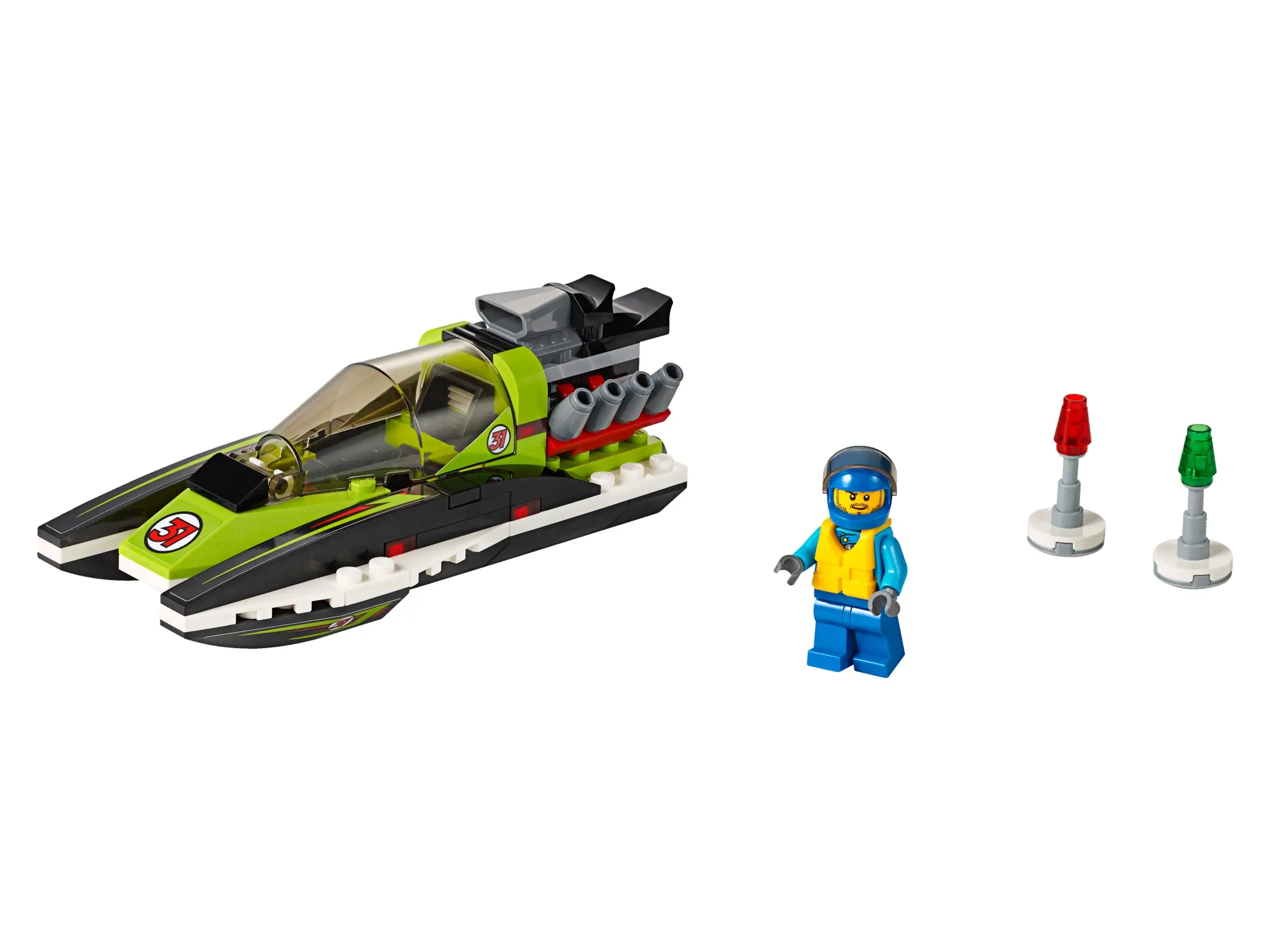 LEGO City Race Boat • Set 60114 • SetDB • Merlins Bricks