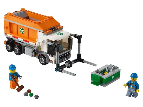 LEGO City Blue Jacket Pockets and Orange Stripes