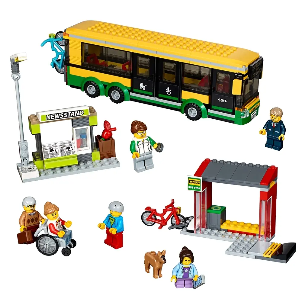 めいよ③ LEGO City Bus Station • Set 60154 • SetDB • Merlins Bricks