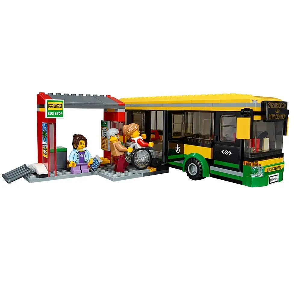 LEGO City Bus Station • Set 60154 • SetDB • Merlins Bricks - Main Image