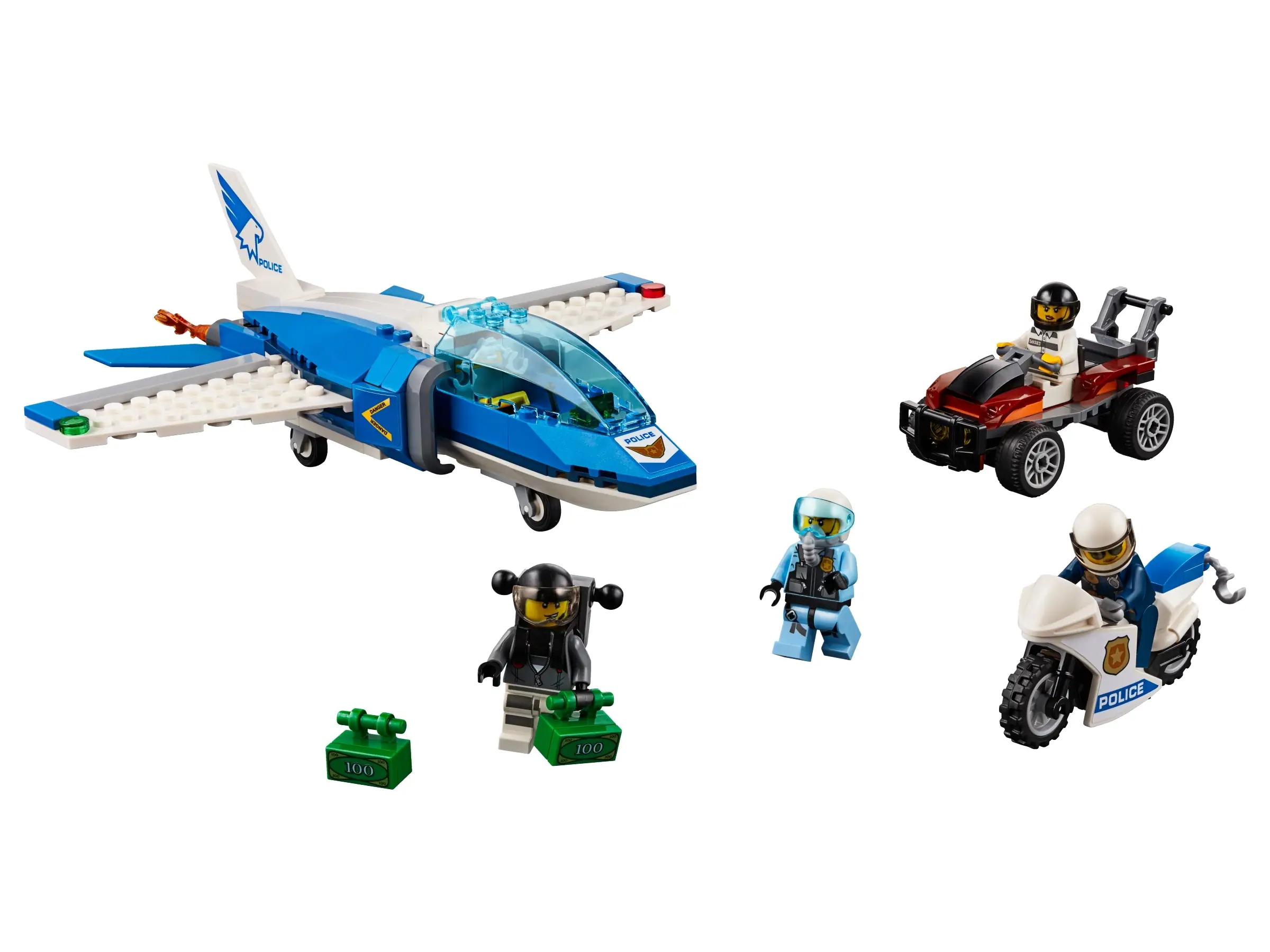 LEGO City Sky Police Parachute Arrest • Set 60208 • SetDB