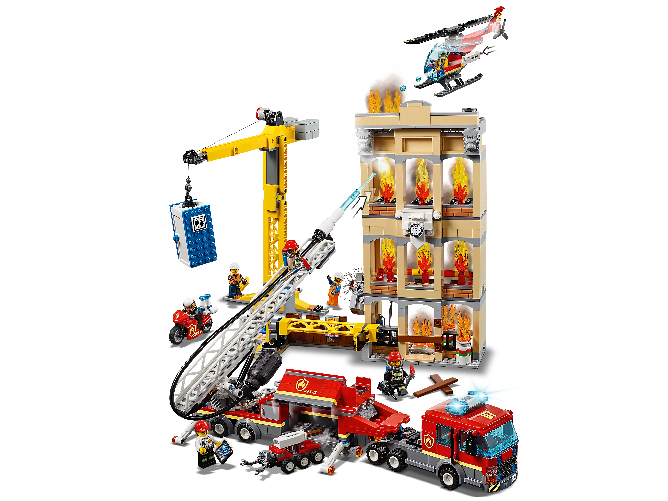 LEGO City Downtown Fire Brigade • Set 60216 • SetDB LEGO City Downtown Fire Brigade • Set 60216 • SetDB