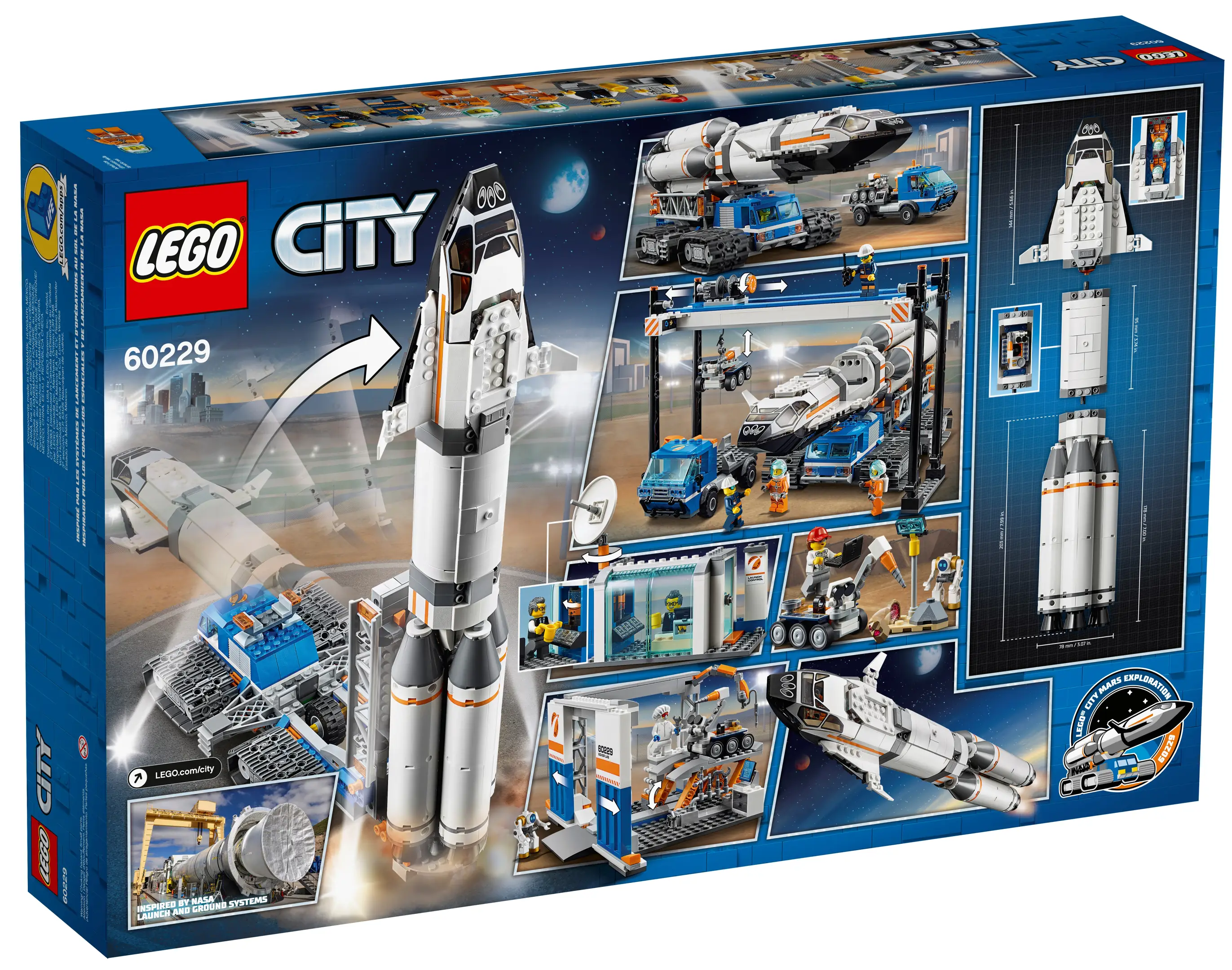 DHD 5.2 ミニツイン LEGO City Rocket Assembly & Transport • Set 60229