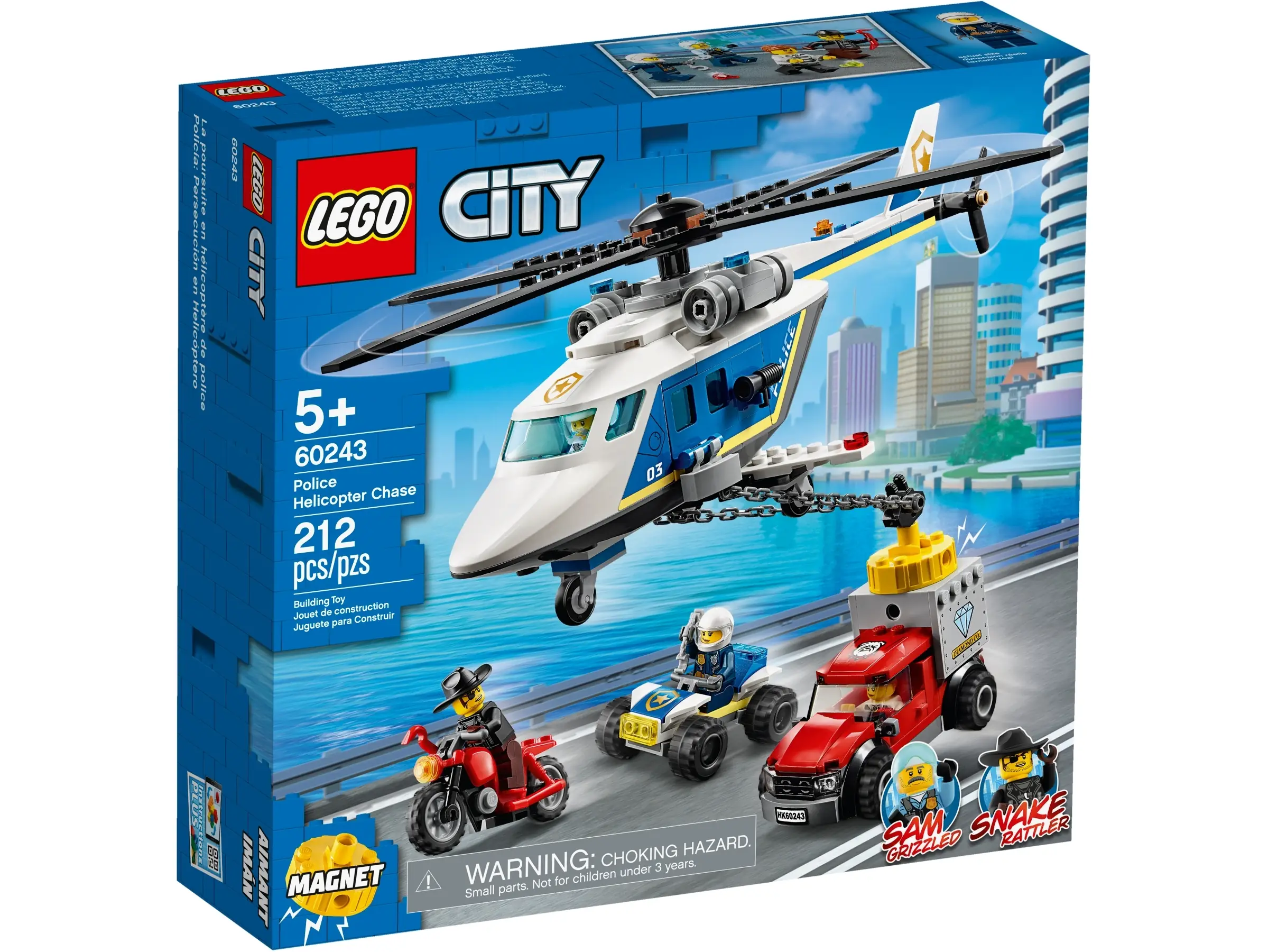 LEGO City Police Helicopter Chase • Set 60243 • SetDB