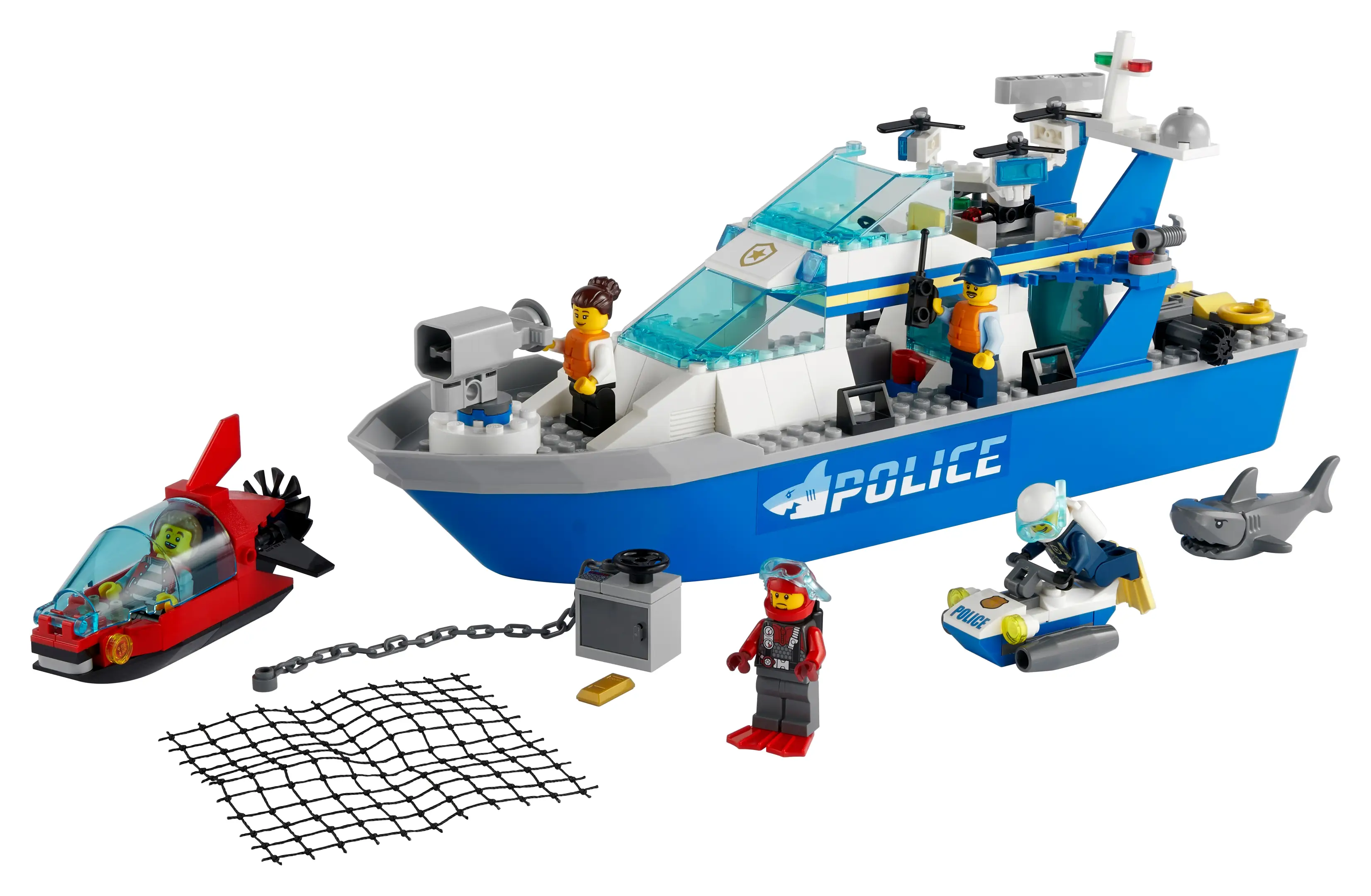 LEGO City Police Patrol Boat • Set 60277 • SetDB
