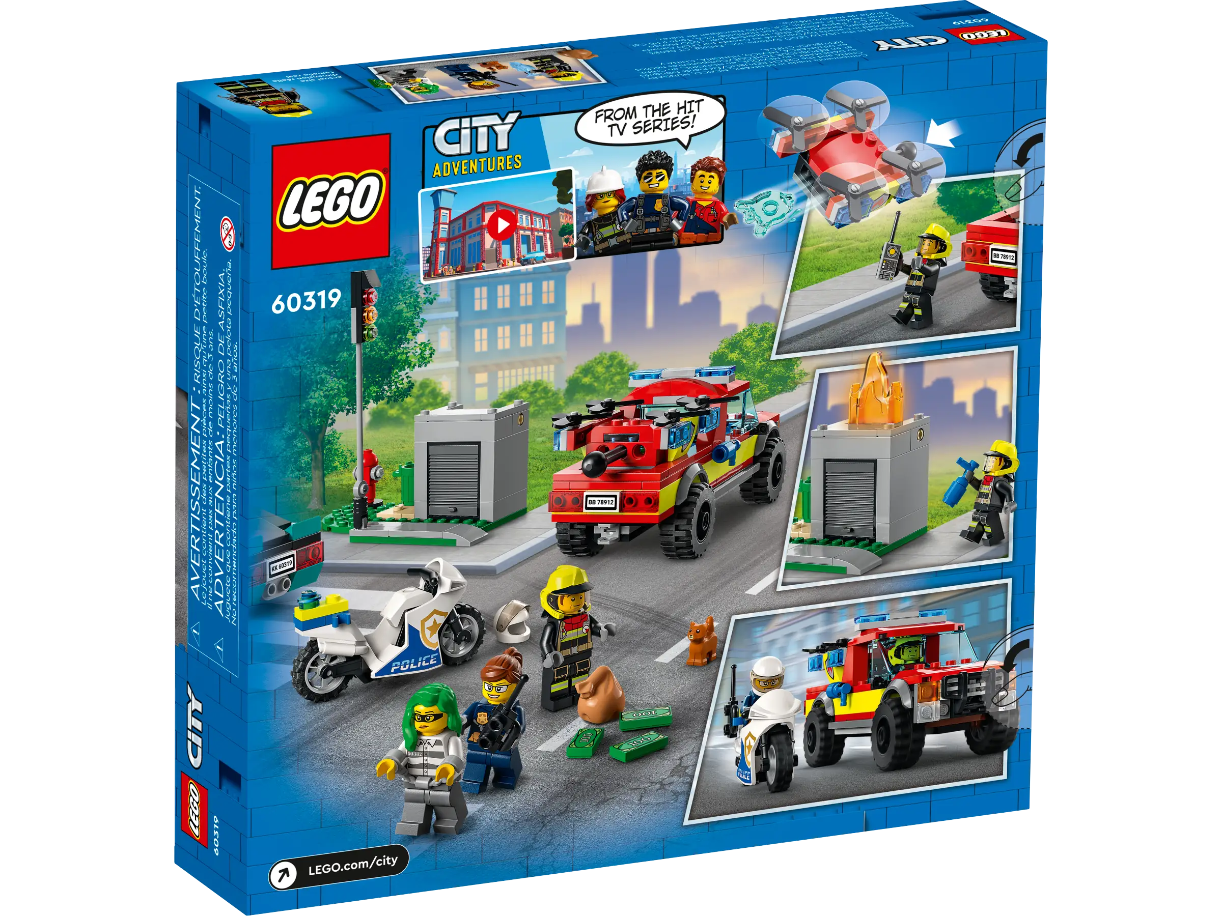LEGO City Fire Rescue & Police Chase • Set 60319 • SetDB