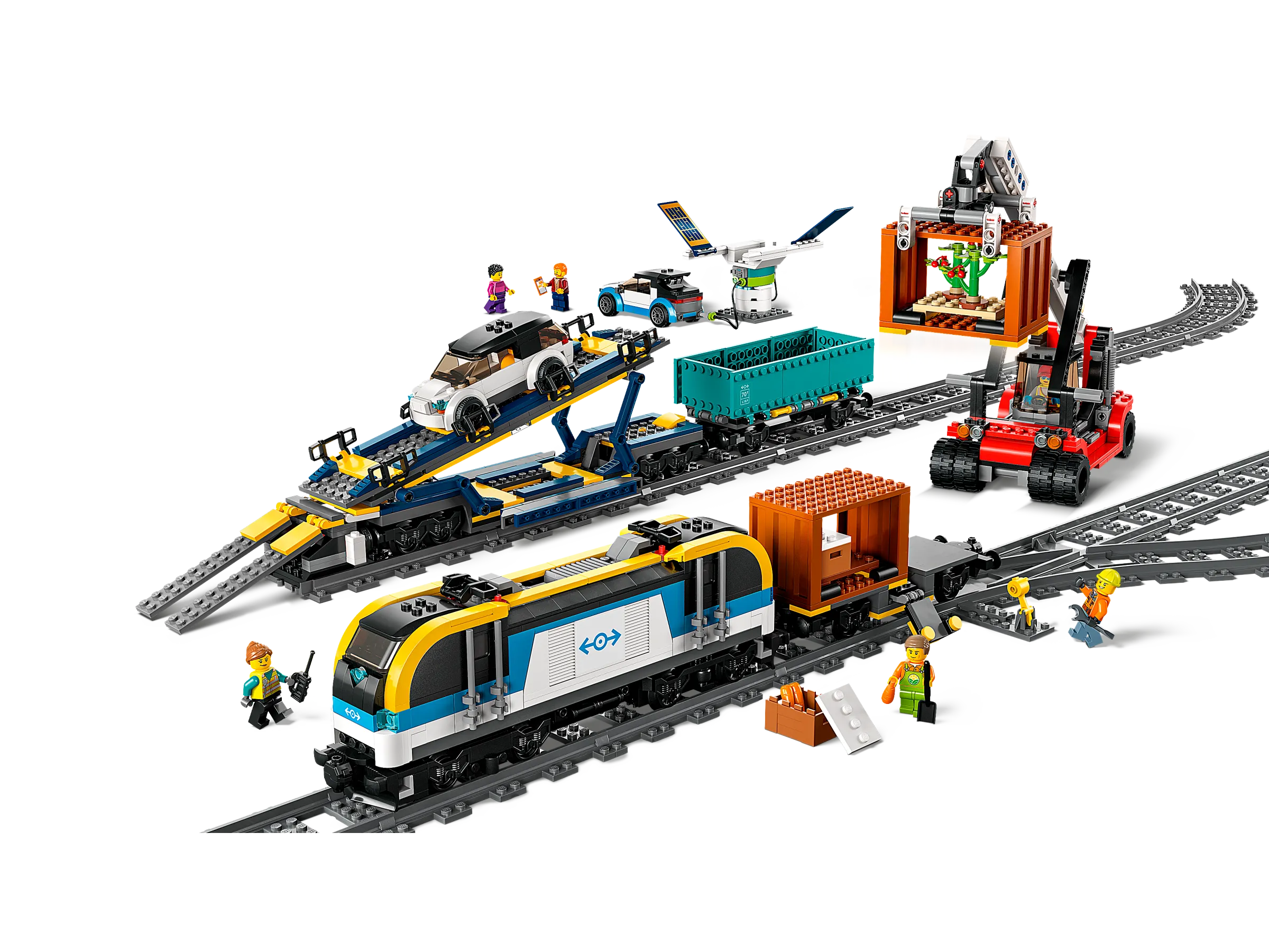 Lego city cargo train set sale