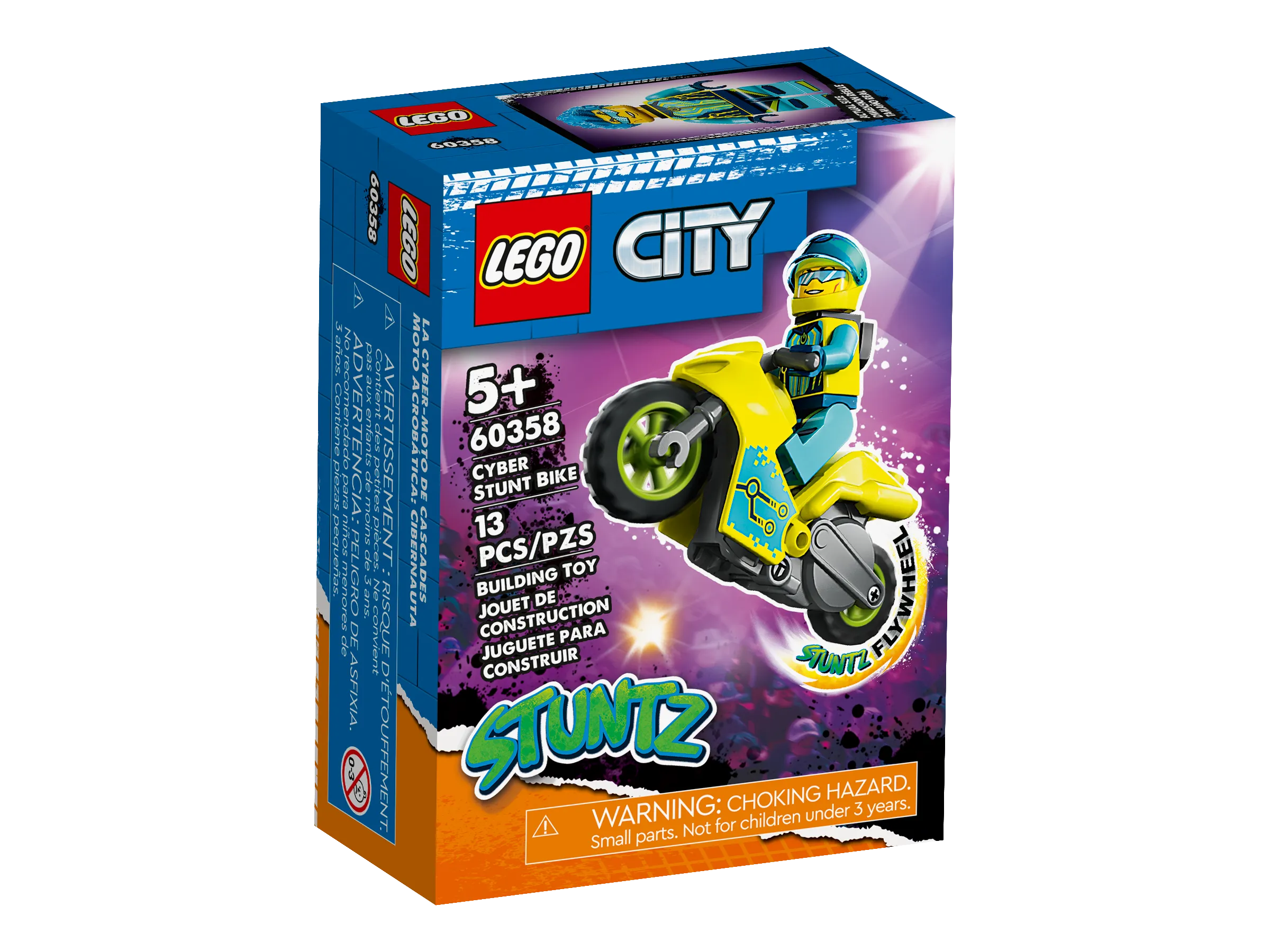 Lego City Bike Sets LEGO City Cyber Stunt Bike • Set 60358 • SetDB