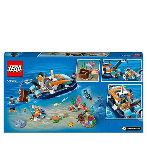 LEGO City Explorer Diving Boat • Set 60377 • SetDB