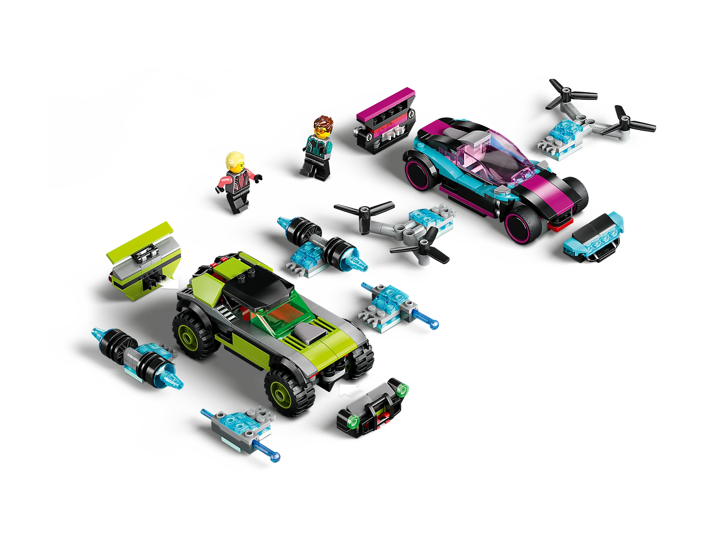 3本セット LEGO City Modified Race Cars • Set 60396 • SetDB