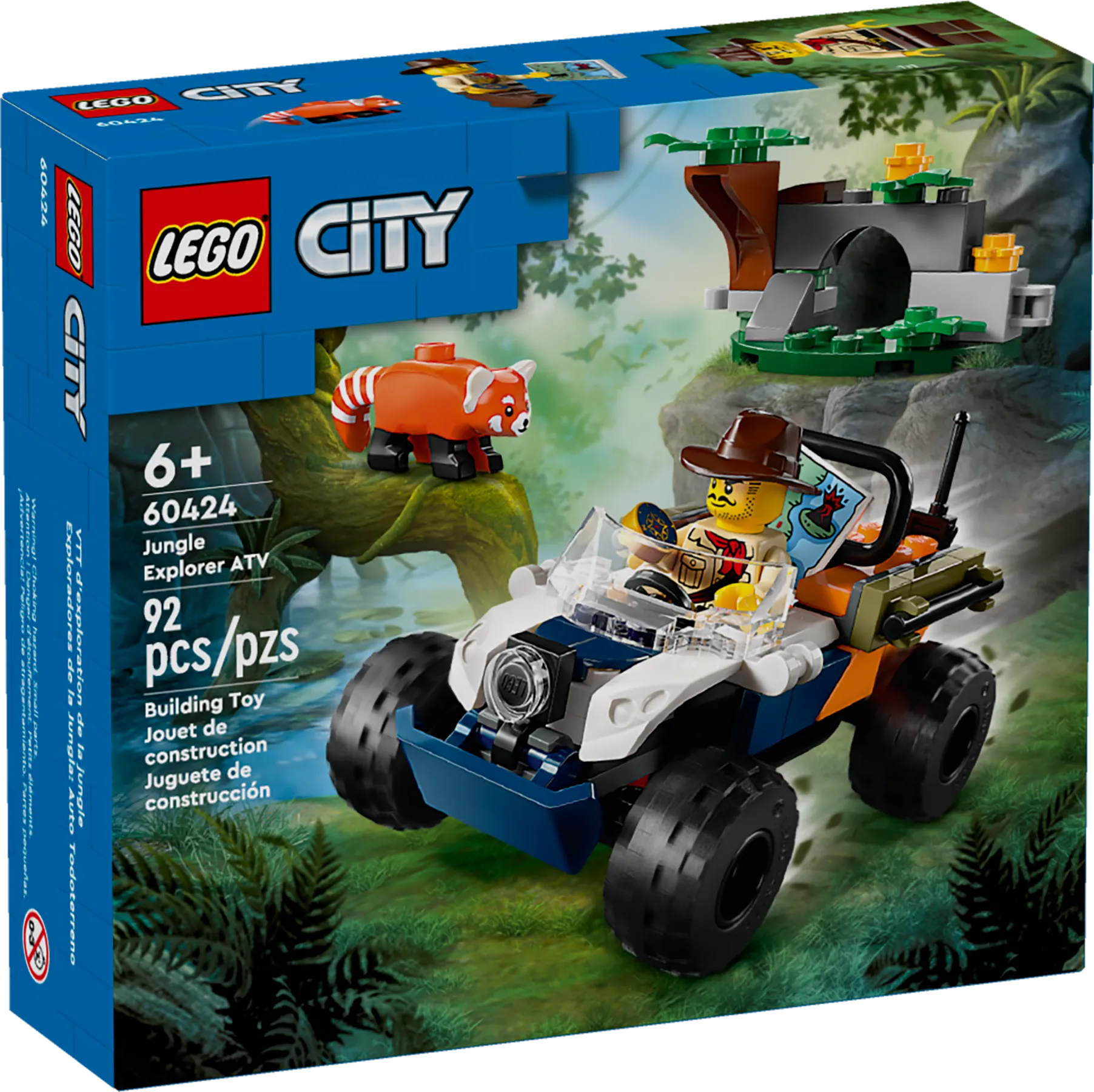LEGO City Jungle Explorer ATV Red Panda Mission • Set 60424