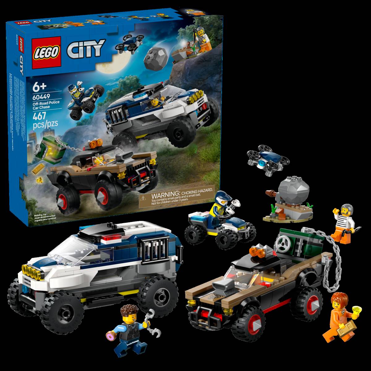 LEGO City Off-Road Police Car Chase • Set 60449 • SetDB