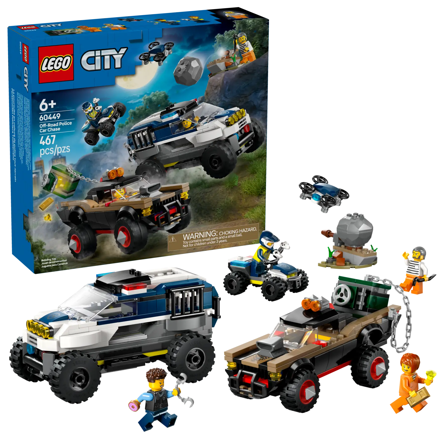 LEGO City Off-Road Police Car Chase • Set 60449 • SetDB