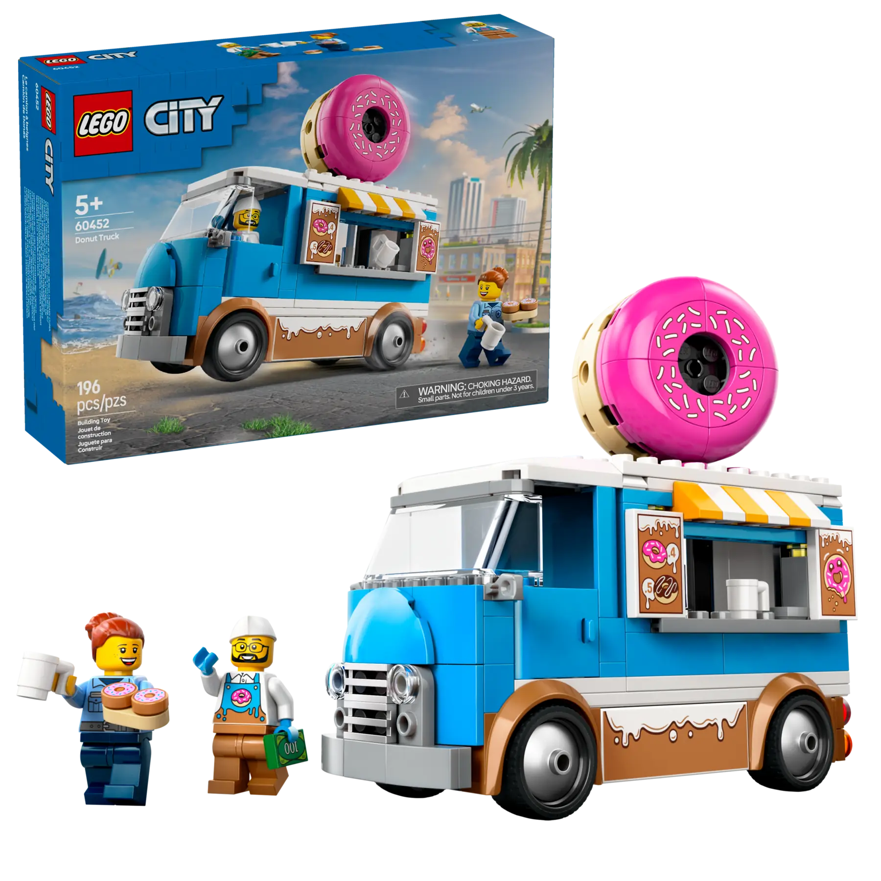 LEGO City Donut Truck • Set 60452 • SetDB • Merlins Bricks