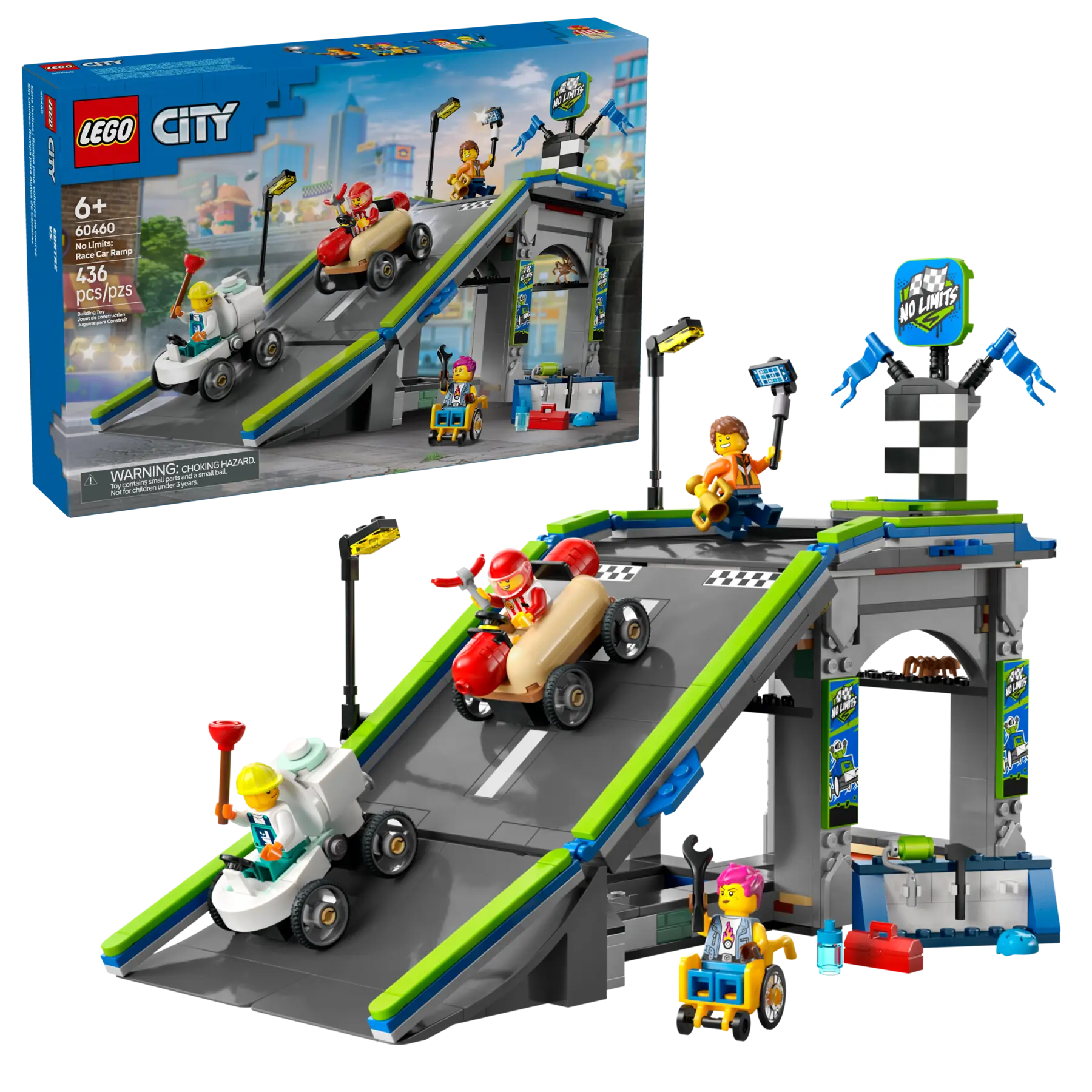 LEGO City No Limits Race Car Ramp Track • Set 60460 • SetDB