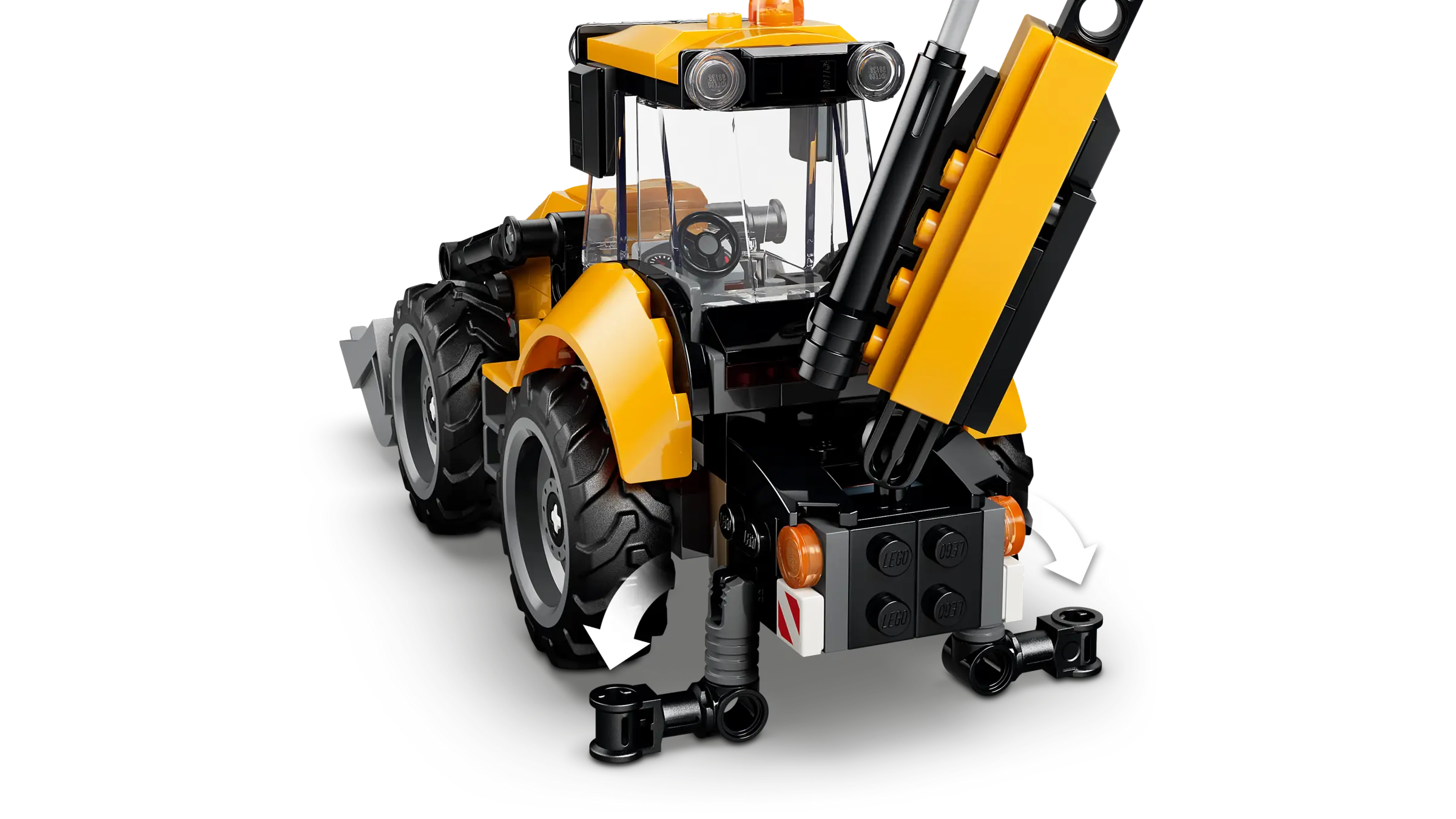 LEGO City Yellow Backhoe Loader • Set 60480 • SetDB