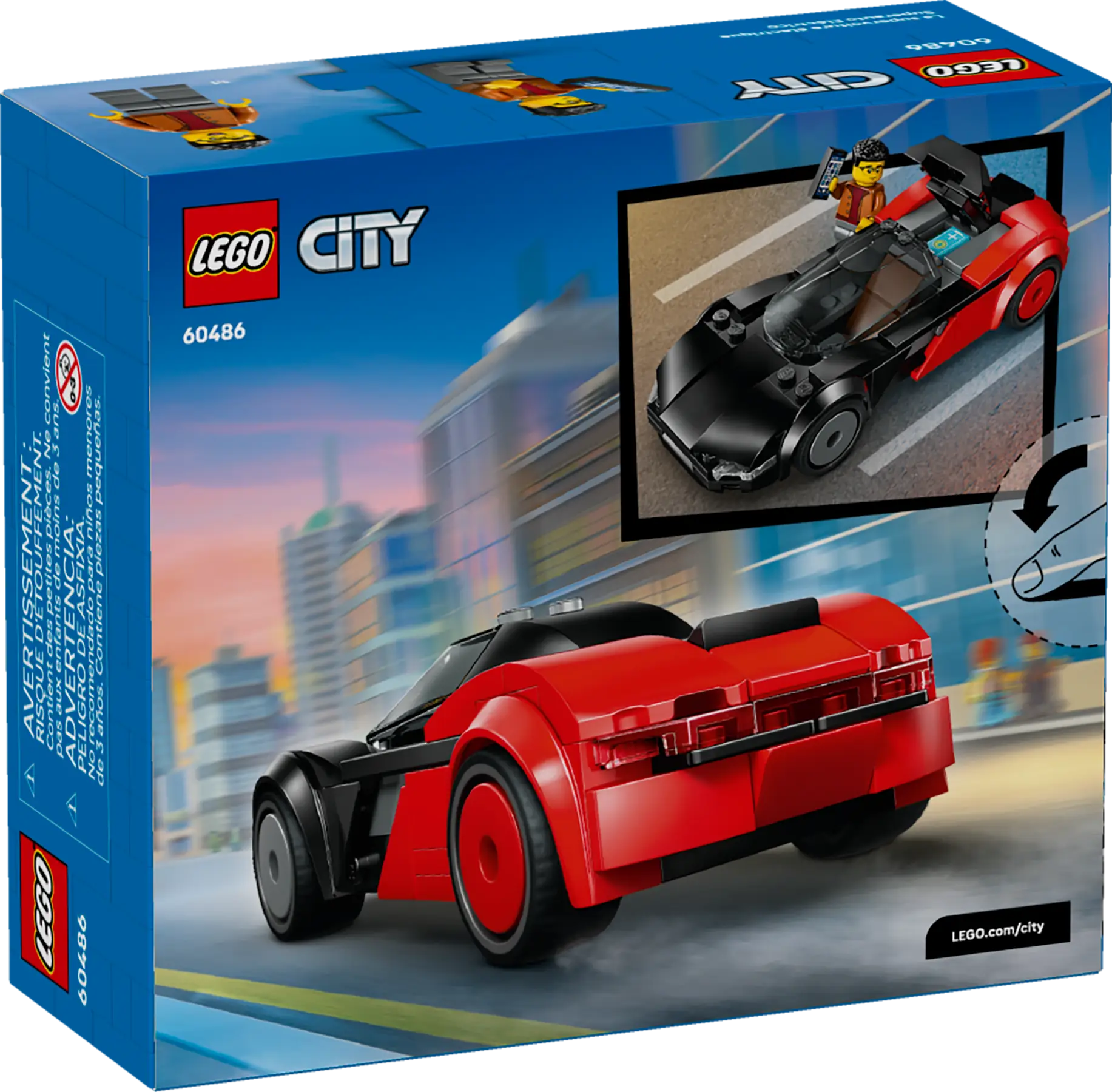 LEGO City EV Supercar • Set 60486 • SetDB • Merlins Bricks