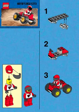 LEGO Racers Red Four Wheel Driver • Set 6619 • SetDB LEGO Racers Red Four Wheel Driver • Set 6619 • SetDB