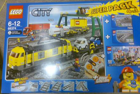 LEGO Trains City Bundle Pack, Super Pack 4 in 1 • Set 66374