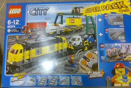 LEGO Trains City Bundle Pack, Super Pack 4 in 1 • Set 66374