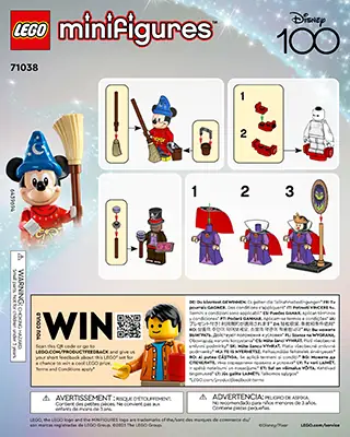 LEGO Minifigures Disney 100 6 Pack • Set 66734 • SetDB
