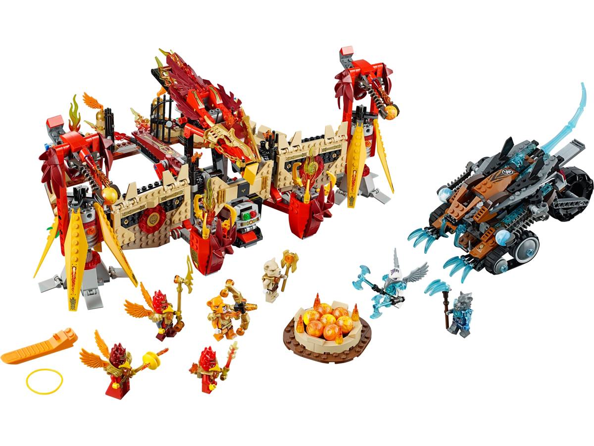 LEGO CHIMA Flying Phoenix Fire Temple • Set 70146 • SetDB