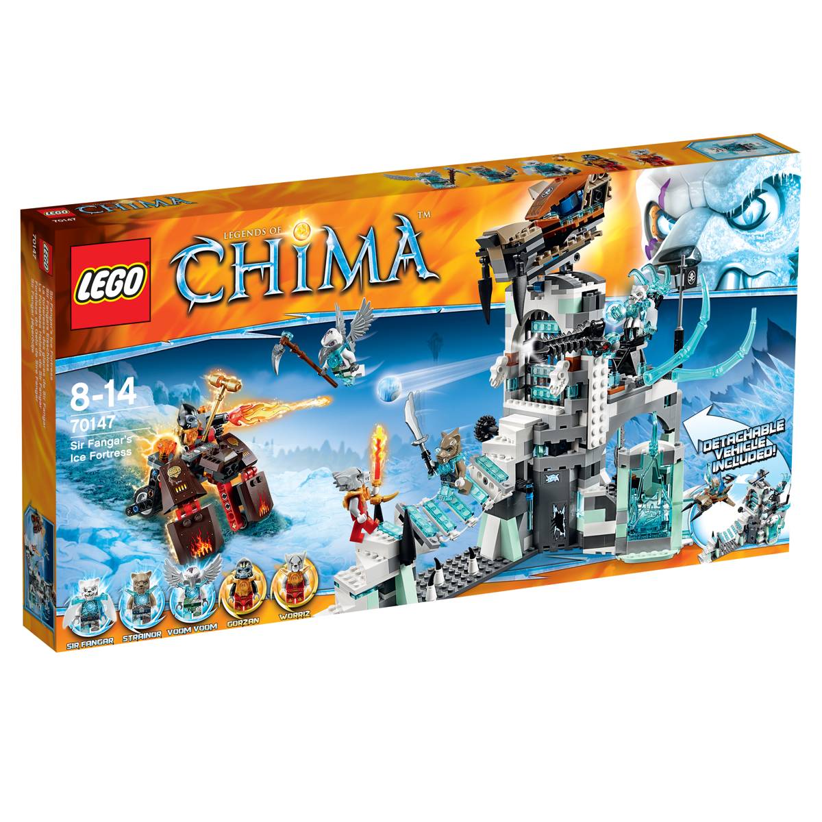 LEGO CHIMA Sir Fangar's Ice Fortress • Set 70147 • SetDB LEGO CHIMA Sir Fangar's Ice Fortress • Set 70147 • SetDB