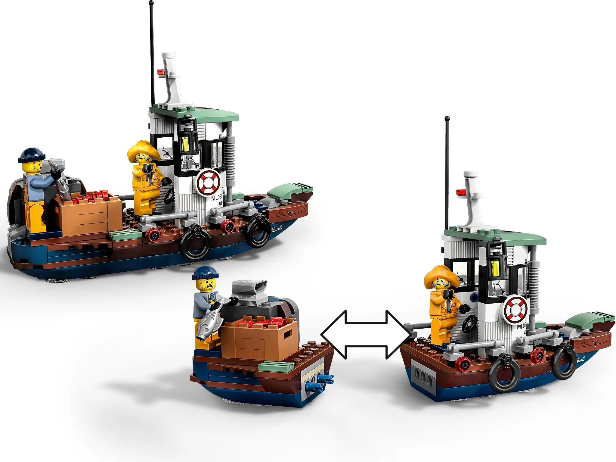 LEGO Hidden Side Wrecked Shrimp Boat • Set 70419 • SetDB