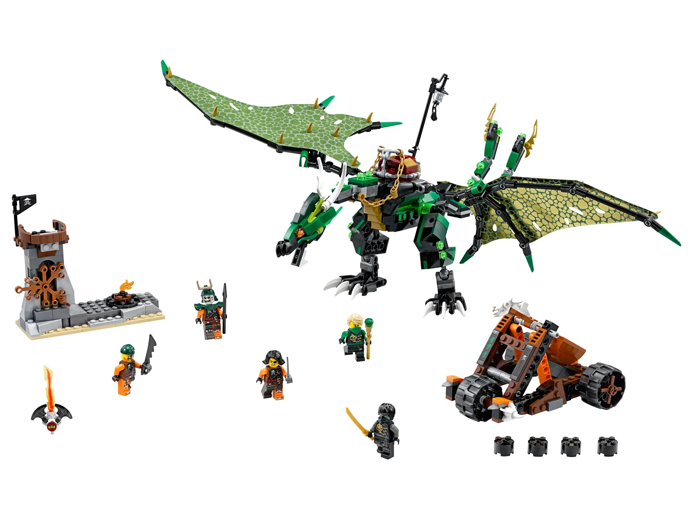 LEGO NINJAGO The Green NRG Dragon • Set 70593 • SetDB