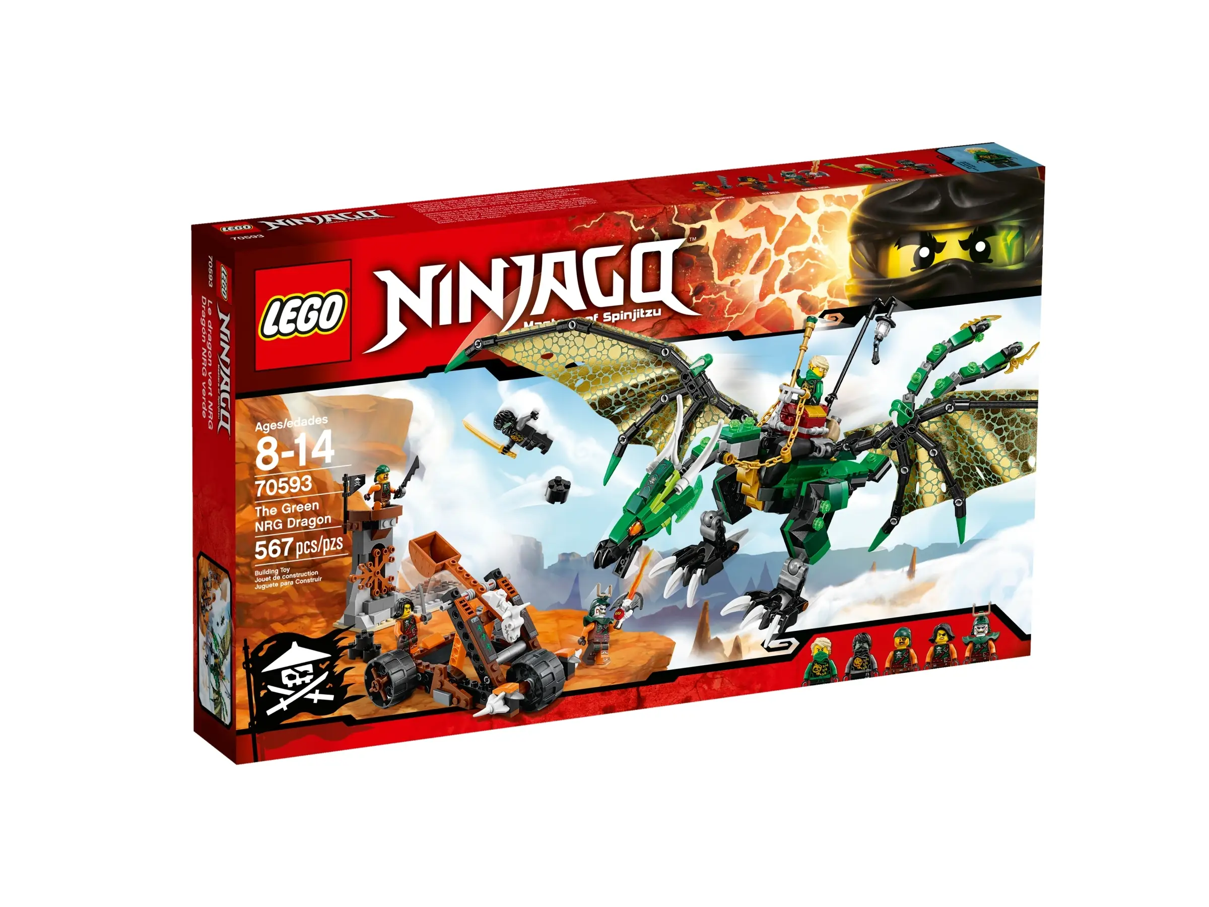 LEGO NINJAGO The Green NRG Dragon • Set 70593 • SetDB