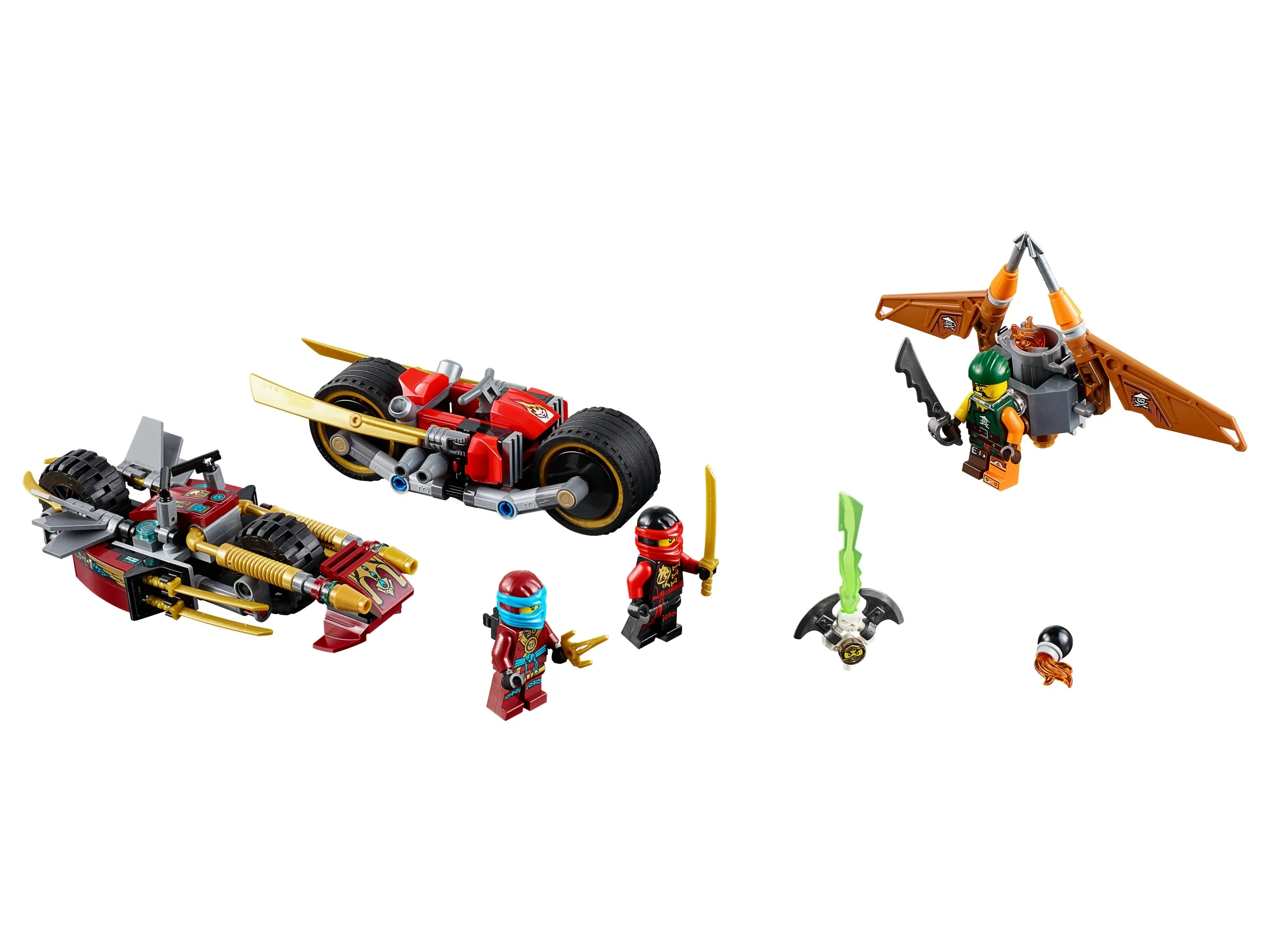 【レザータンポ全交換・特価】YCL-853 Custom SE(1) LEGO NINJAGO Ninja Bike Chase • Set 70600 • SetDB