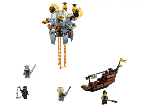 ❄︎ LEGO THE LEGO NINJAGO MOVIE Flying Jelly Sub • Set 70610
