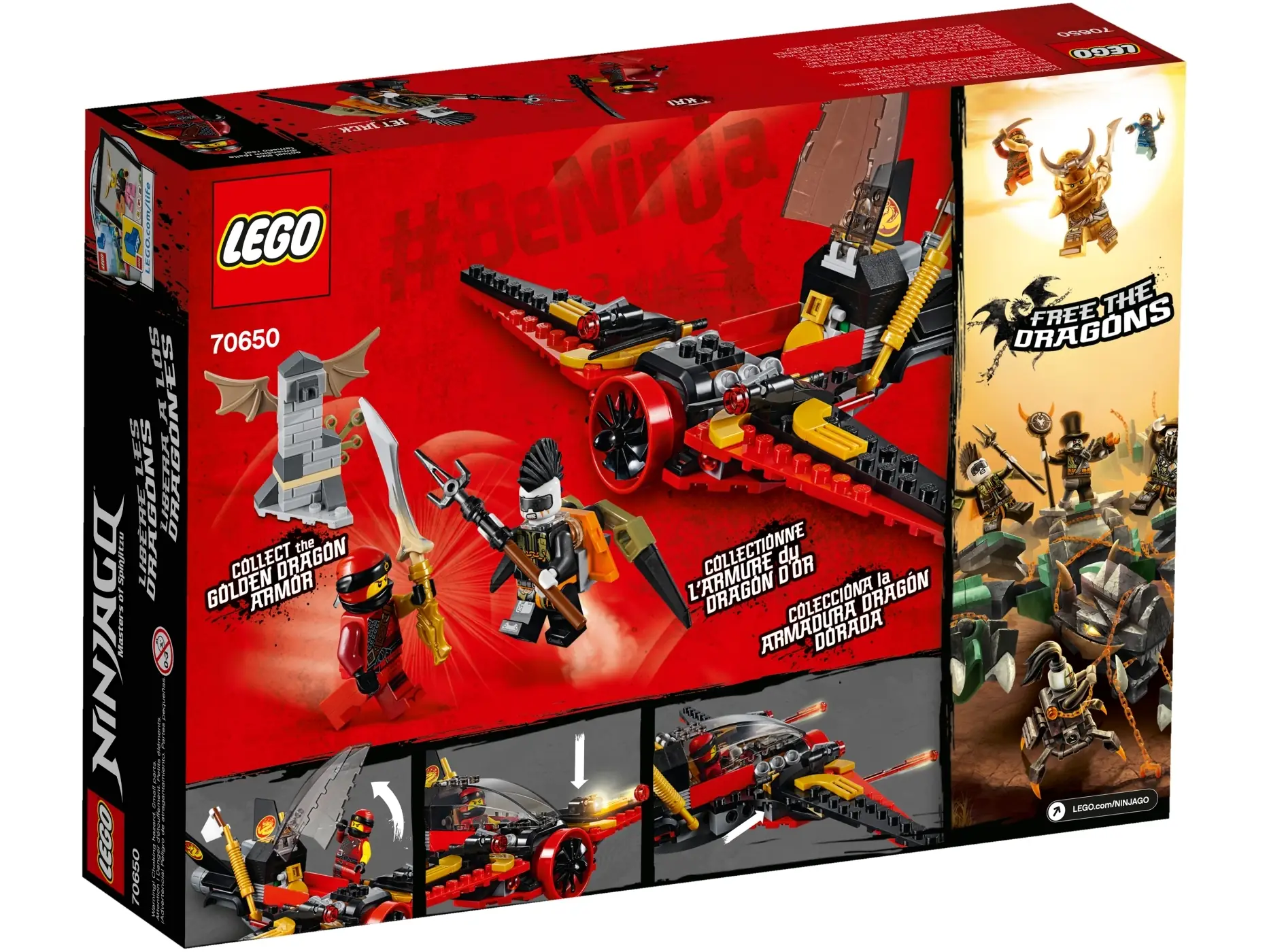 Lego Toy Lego Ninjago Golden Dragon Armor Golden Armor Lego