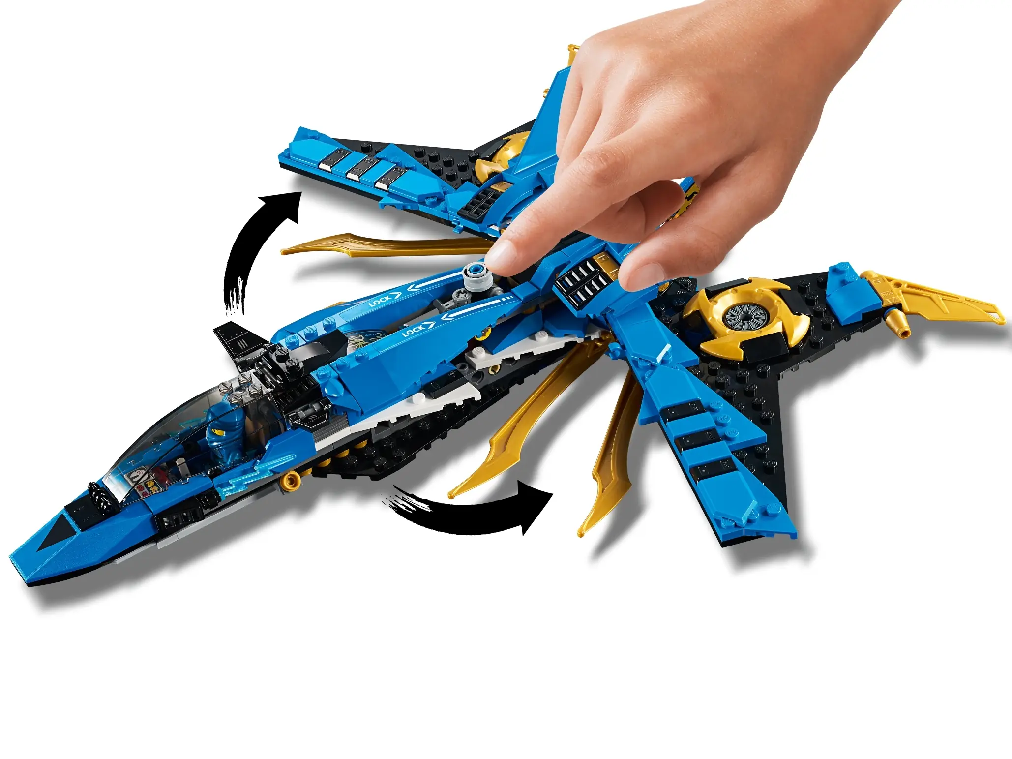 Lego ninjago jay's storm fighter toy jet plane hotsell