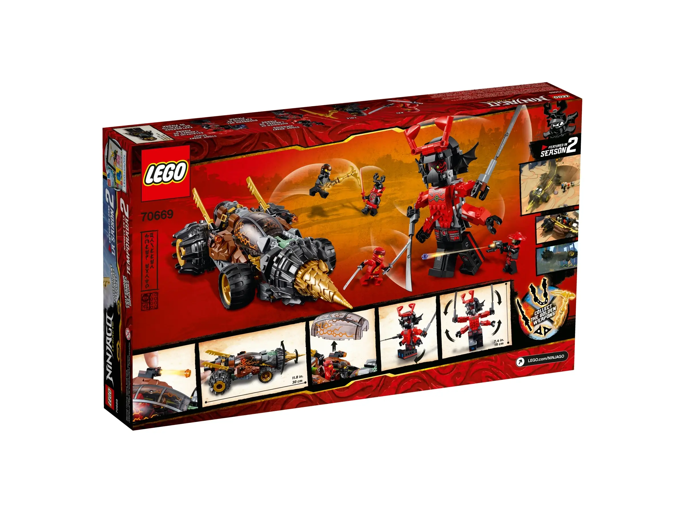 LEGO NINJAGO Cole's Earth Driller • Set 70669 • SetDB