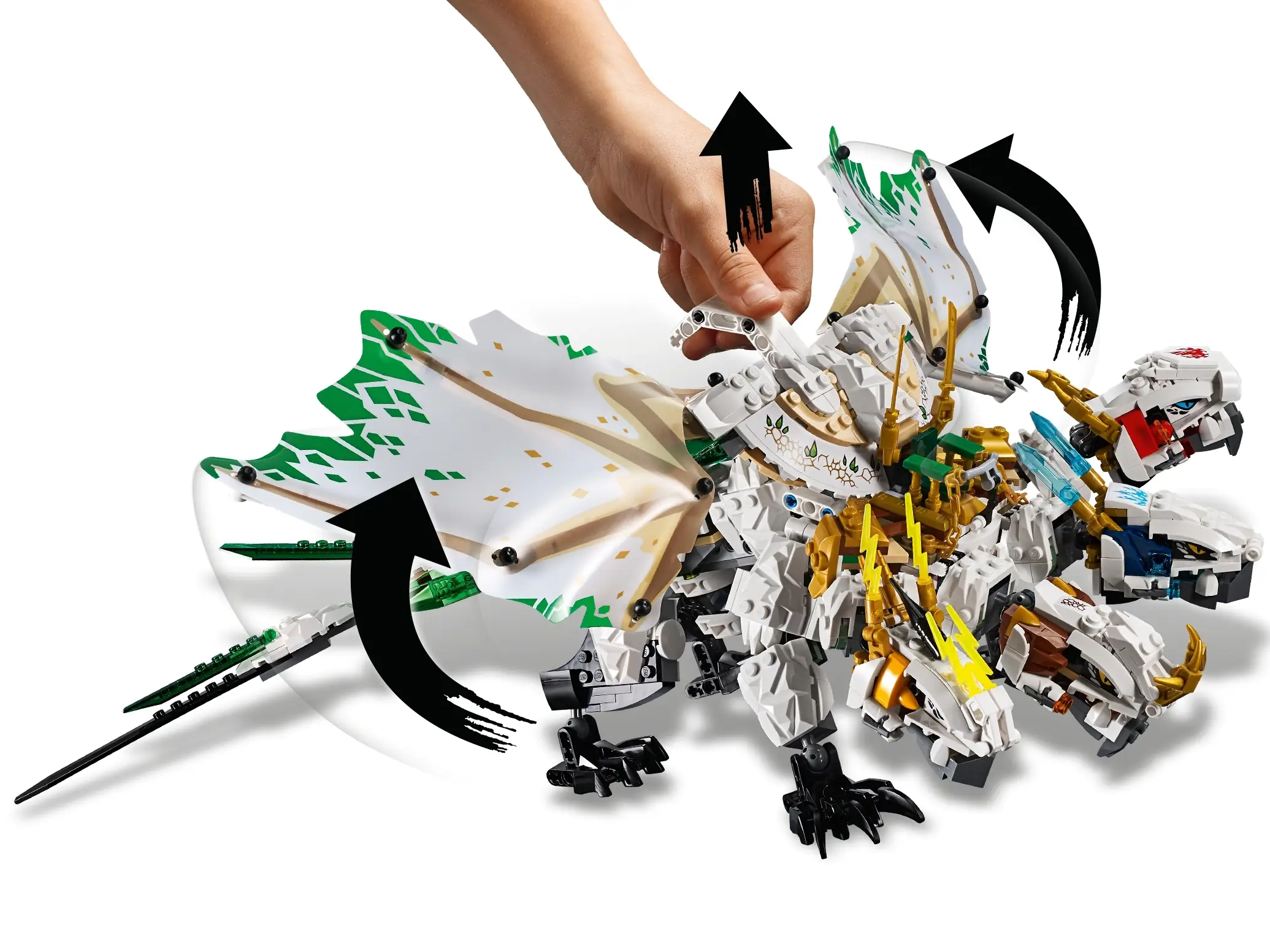 Lego ninjago 4 headed dragon set sale
