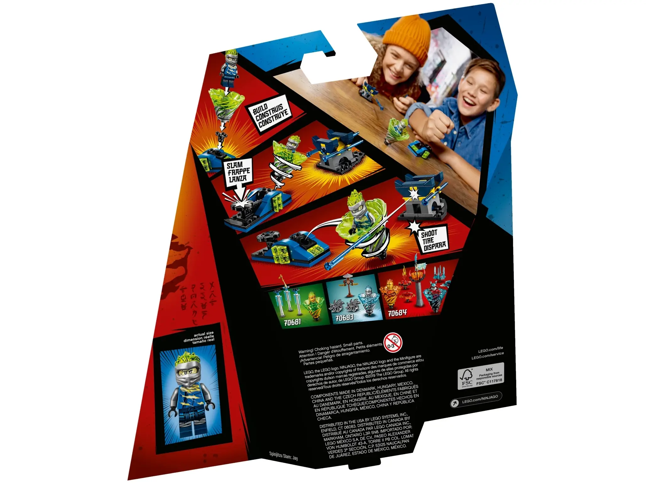 Lego Spinjitzu Slam - Jay 70682 NINJAGO Minifigure Building
