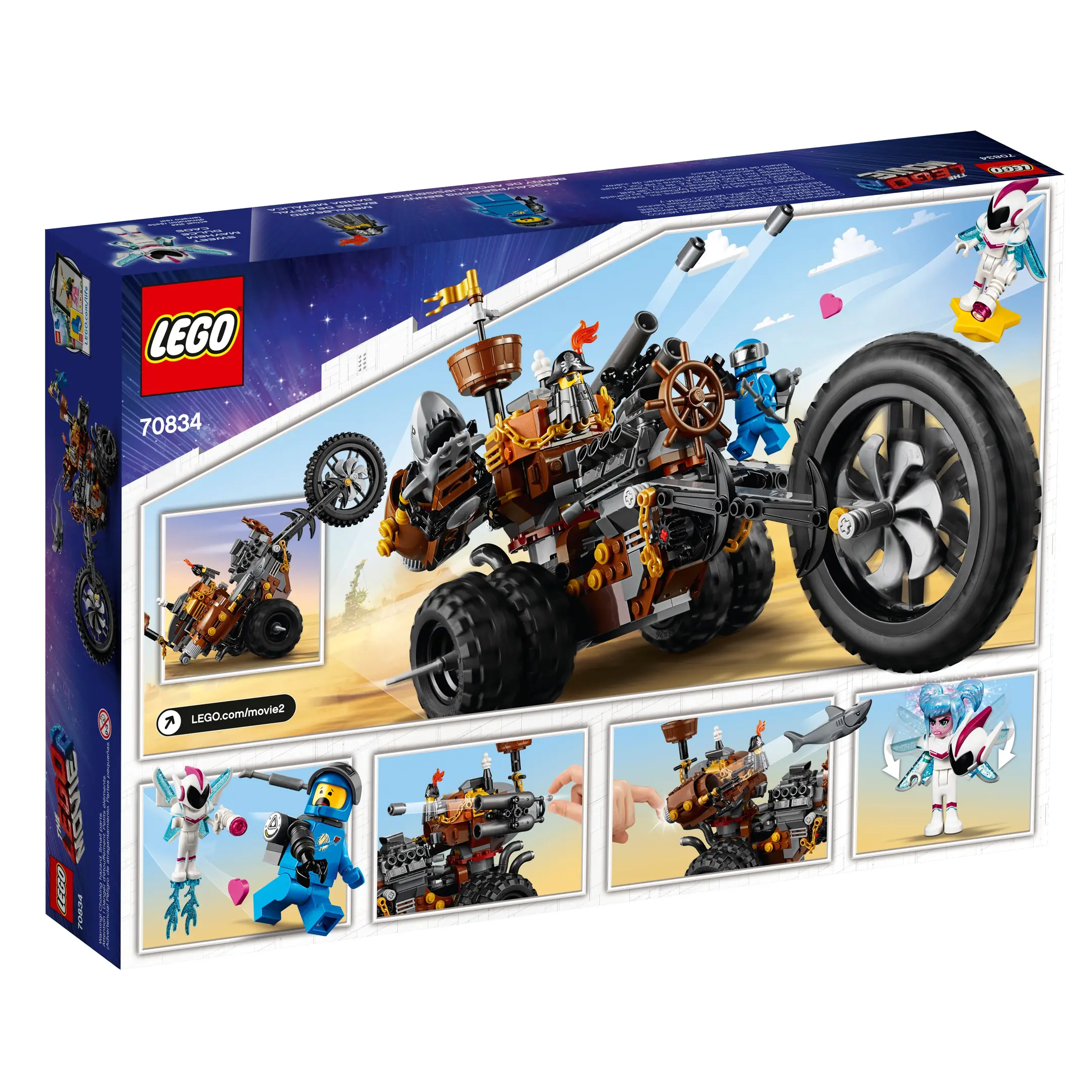 LEGO THE LEGO MOVIE 2 MetalBeard's Heavy Metal Motor Trike!