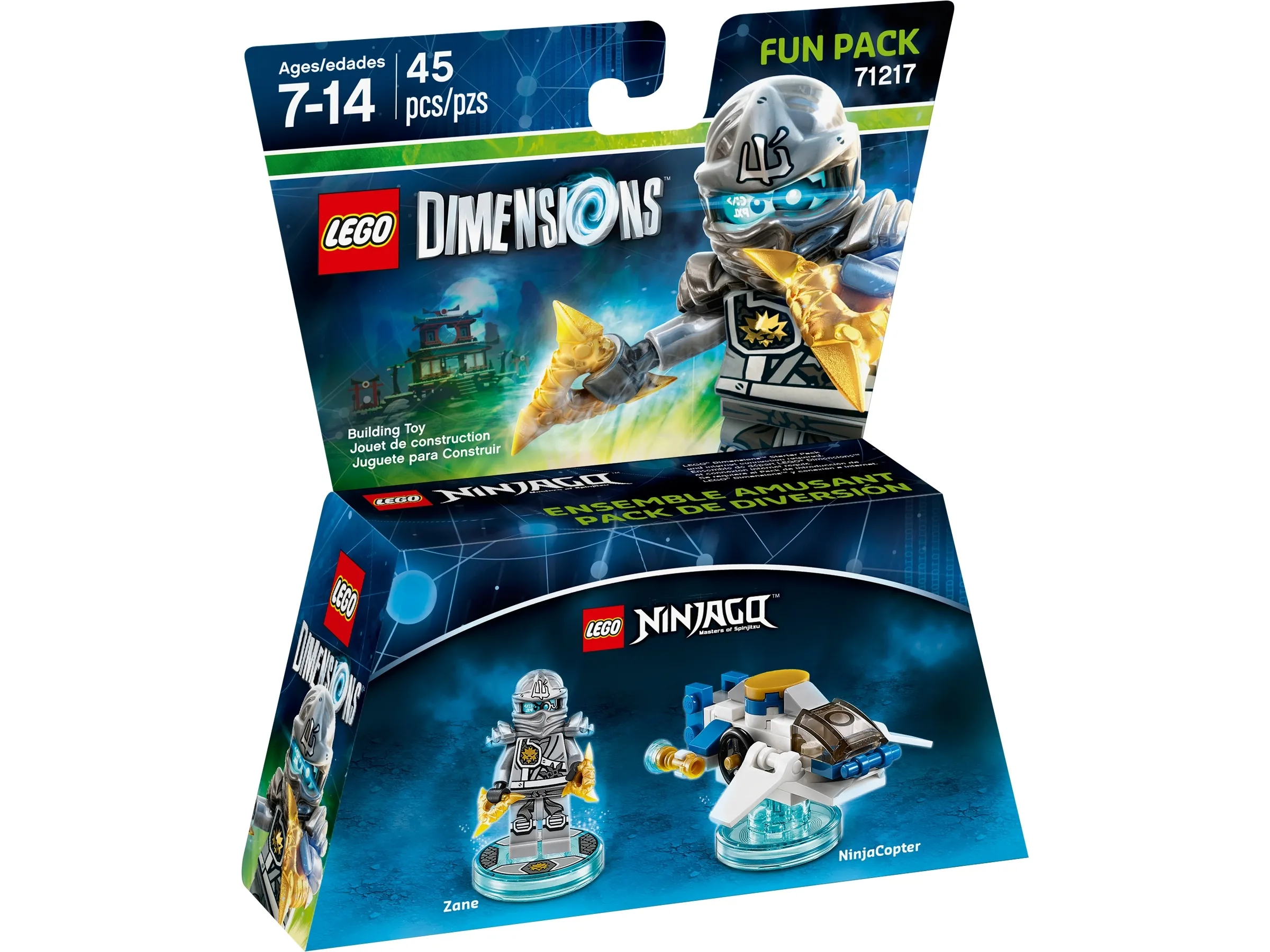N フィギュア LEGO NINJAGO Zane Fun Pack • Set 71217 • SetDB