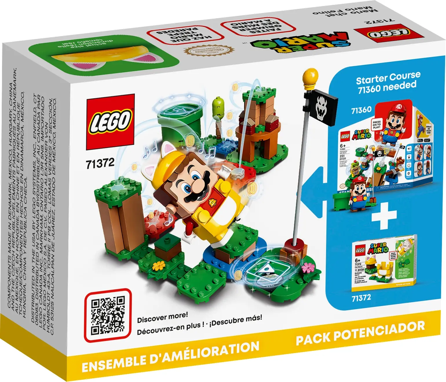 LEGO Super Mario Cat Mario Power-Up Pack • Set 71372 • SetDB