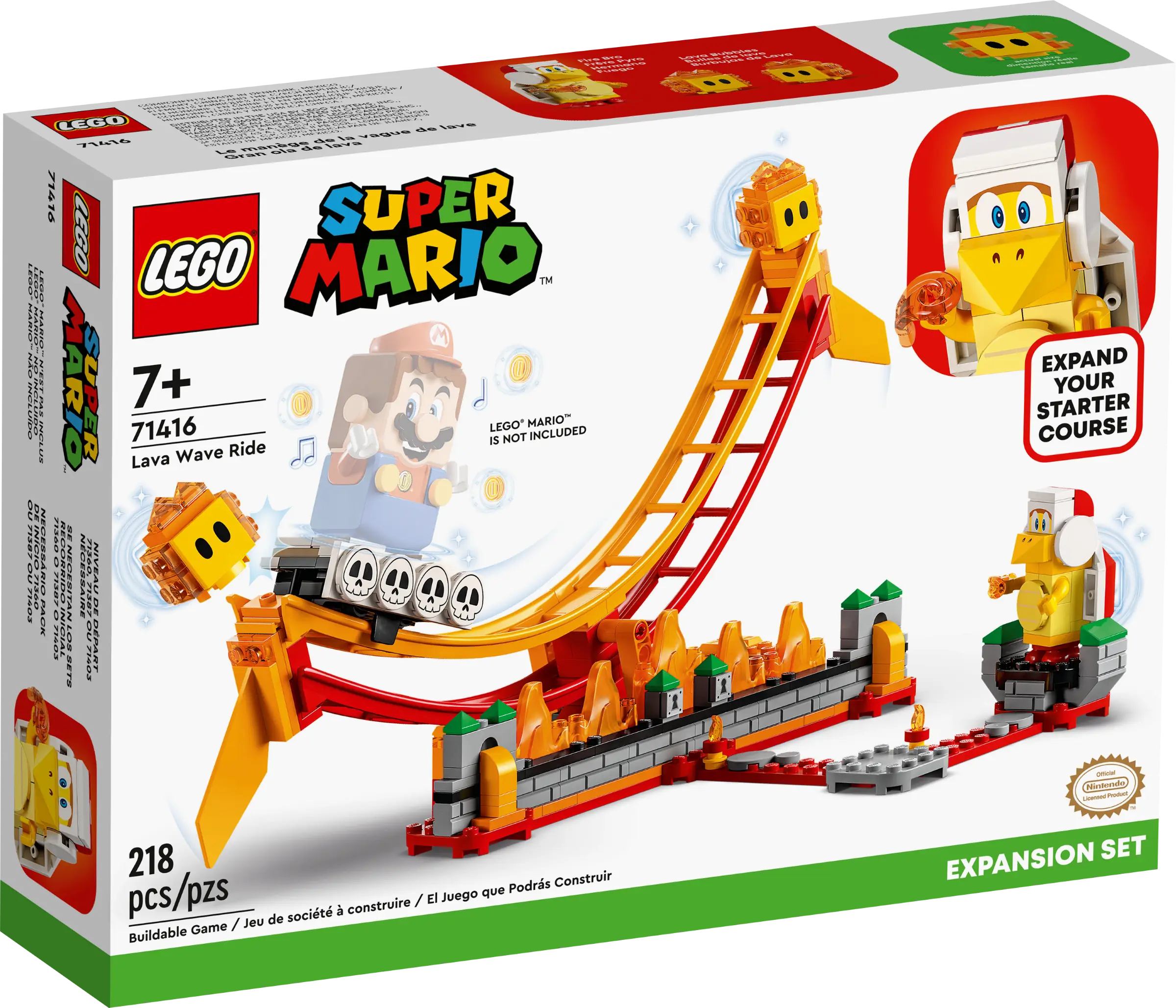 LEGO Super Mario Lava Wave Ride Expansion Set • Set 71416