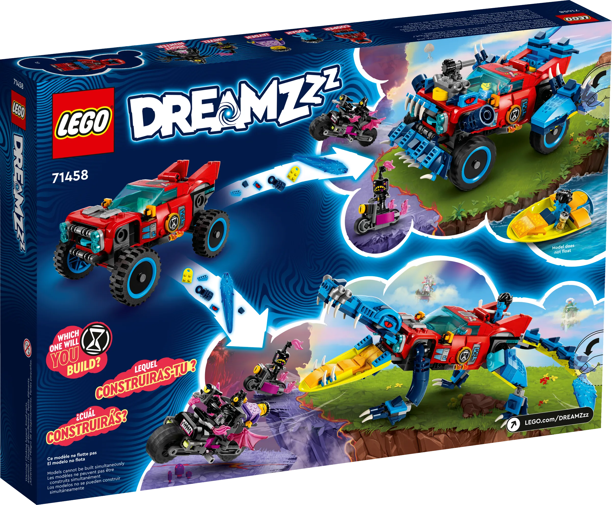 Dreamzzz 71458 Crocodile Car - The Swag Sisters Toy Store