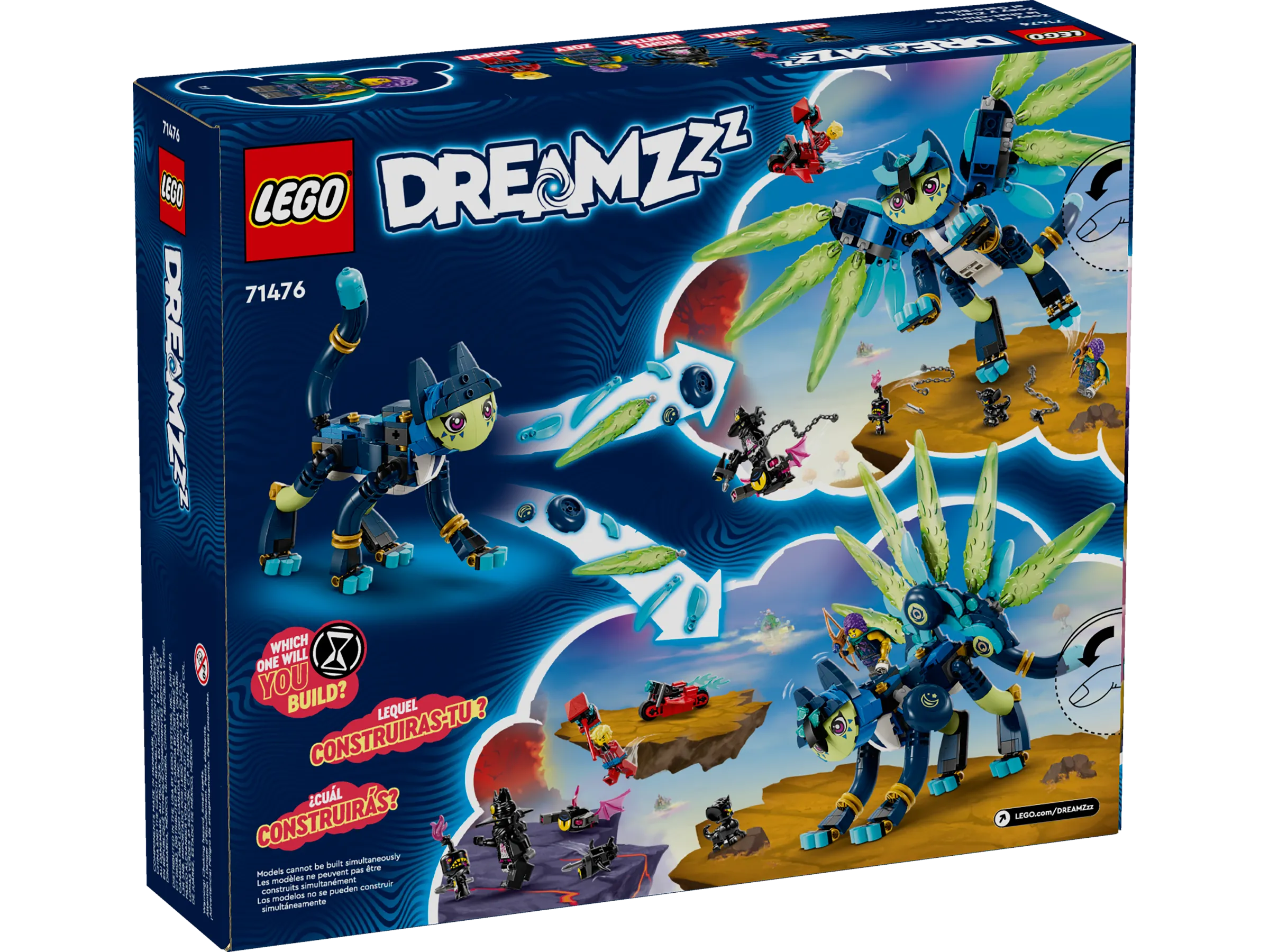 こねこ　ドクターシーラボ 4点セット LEGO DREAMZzz Zoey and Zian the Cat-Owl • Set 71476 • SetDB
